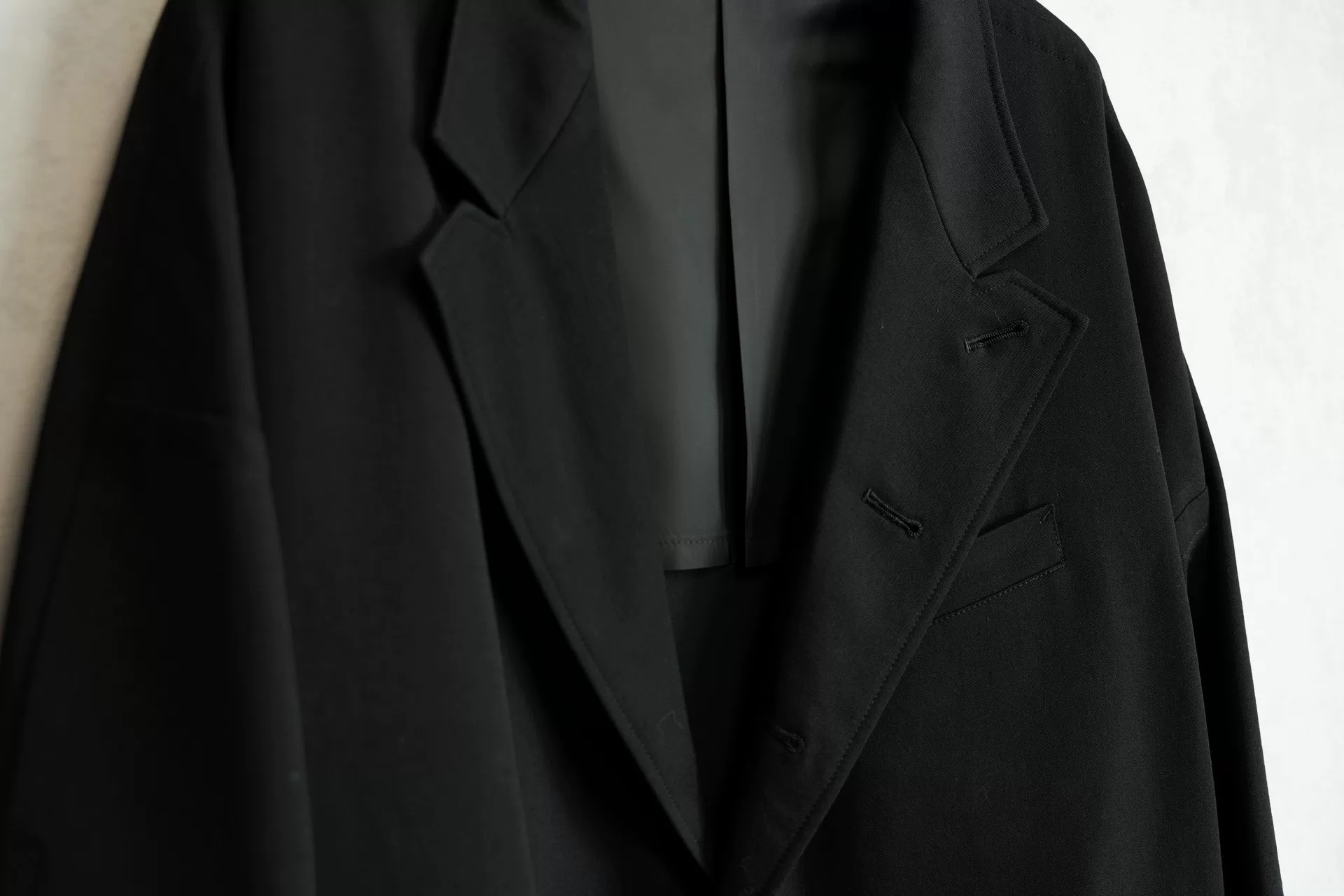 Yohji Yamamoto 19AW Black Wool Jacket — back