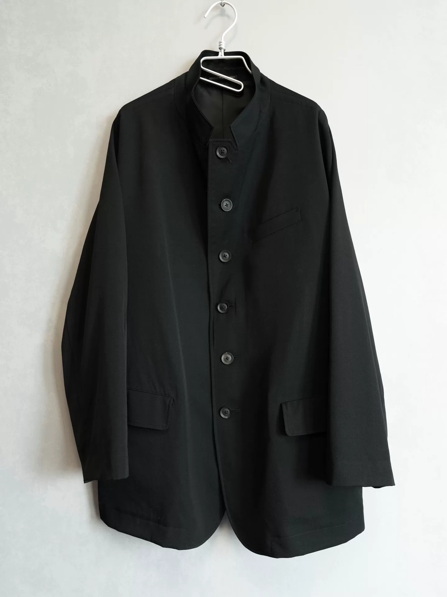 Yohji Yamamoto 19AW Black Wool Jacket — front