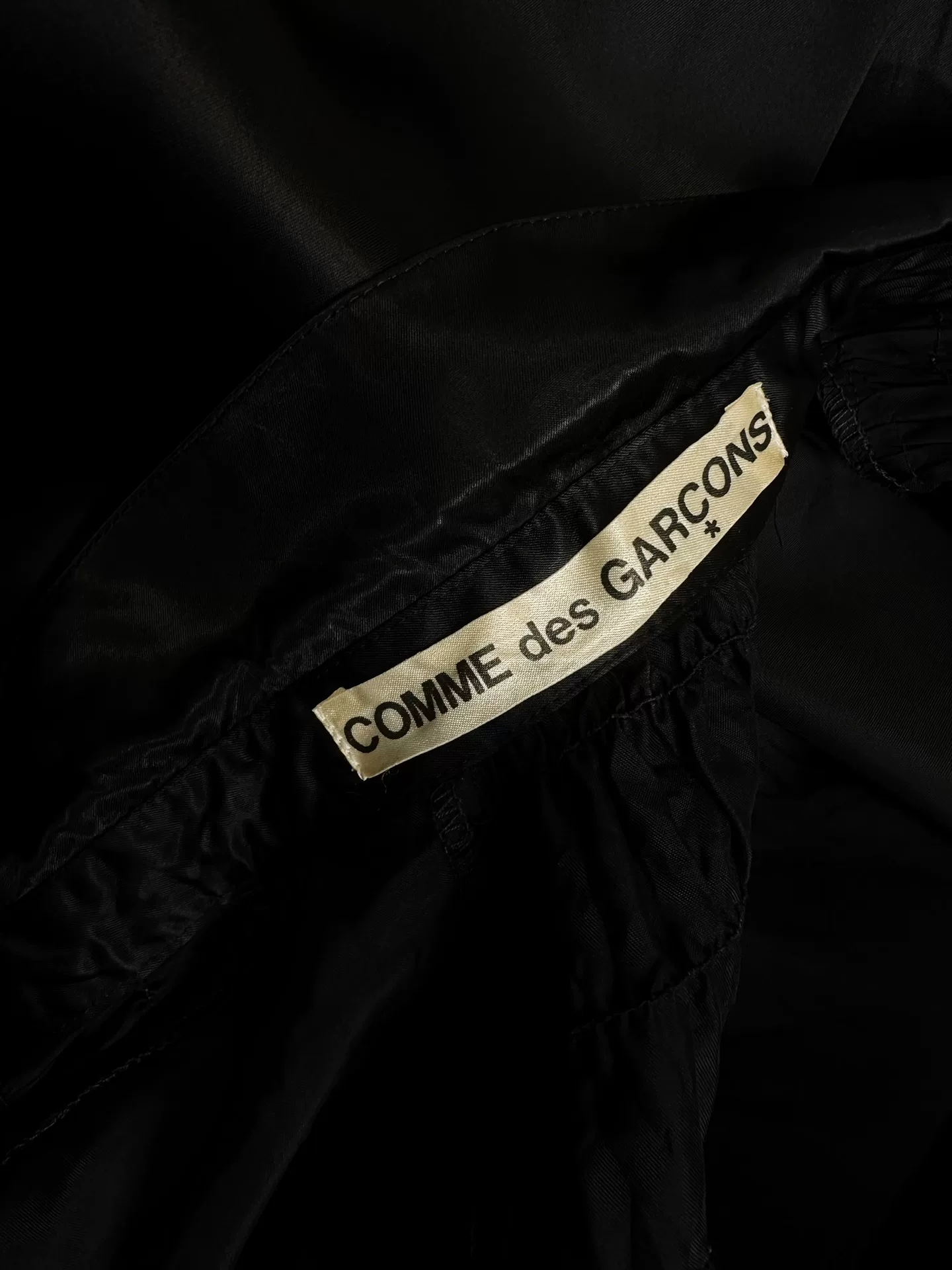 Comme des Garcons 70s Pleated Acetate Shirt — back