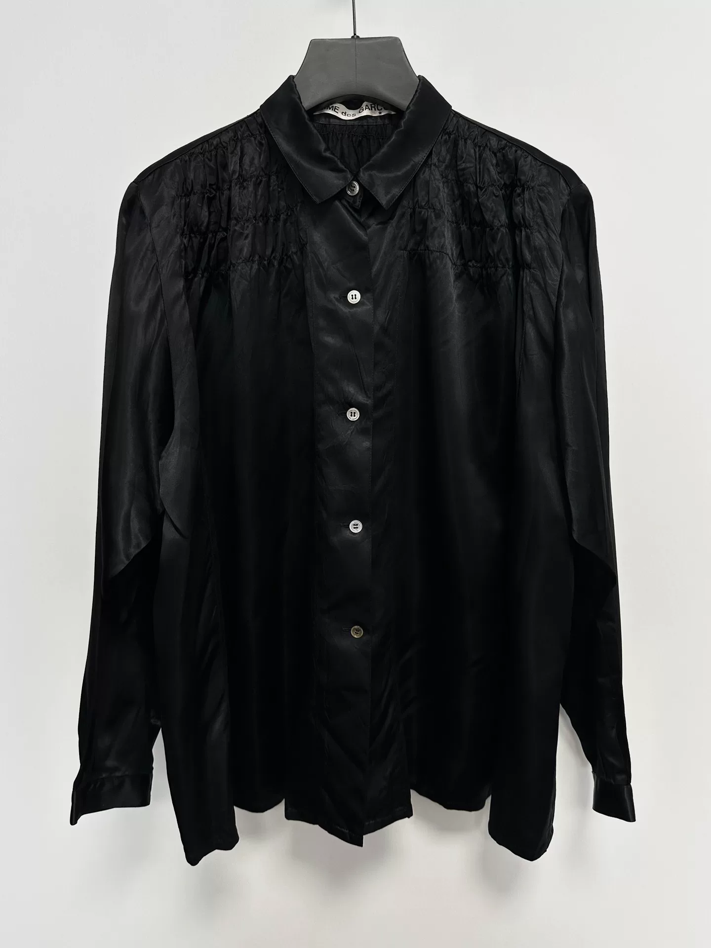 Comme des Garcons 70s Pleated Acetate Shirt