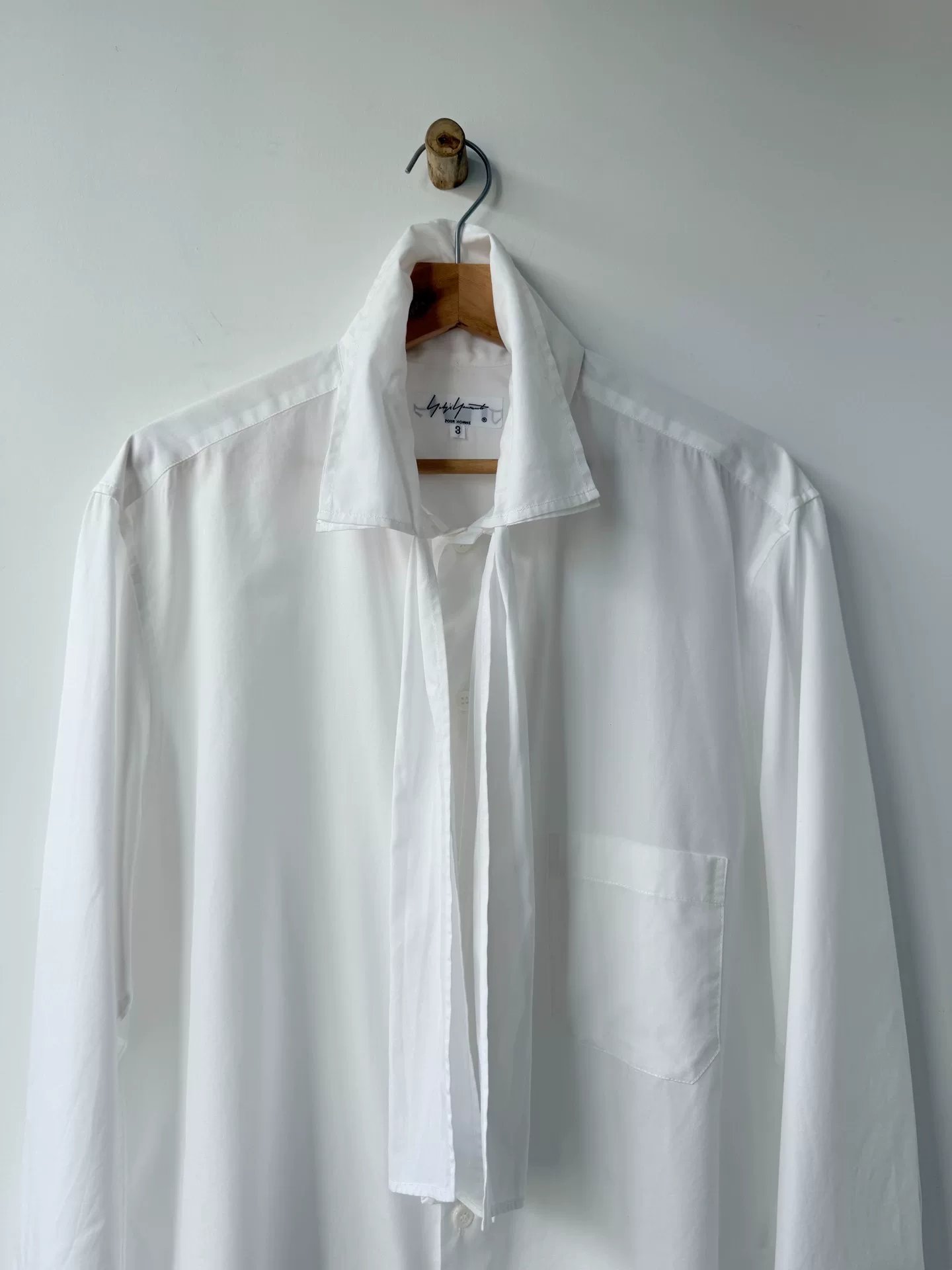 Yohji Yamamoto 2017AW Ribbon Shirt — detail