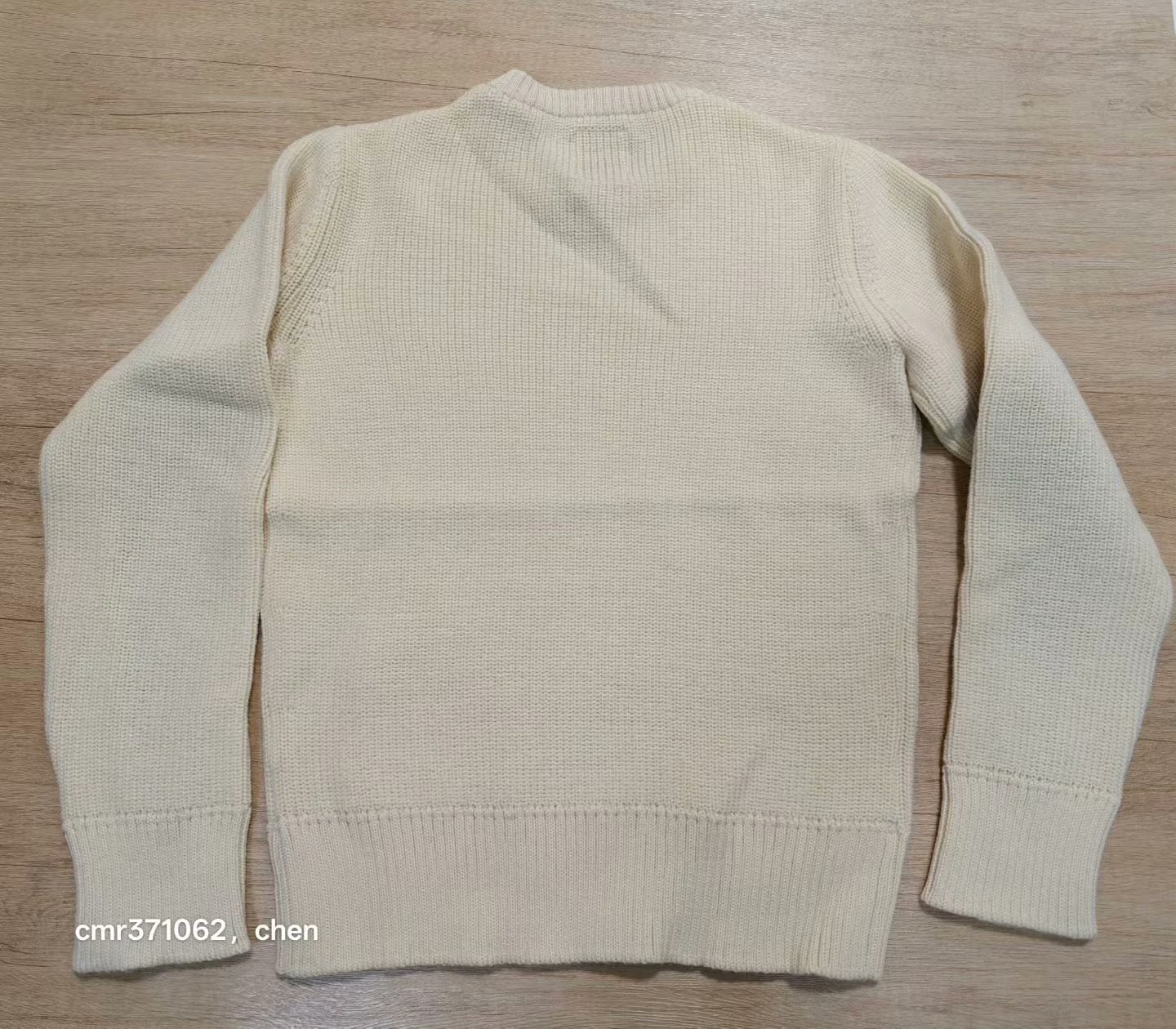 VISVIM 16AW SPOT ALBACORE CREW KNIT — label