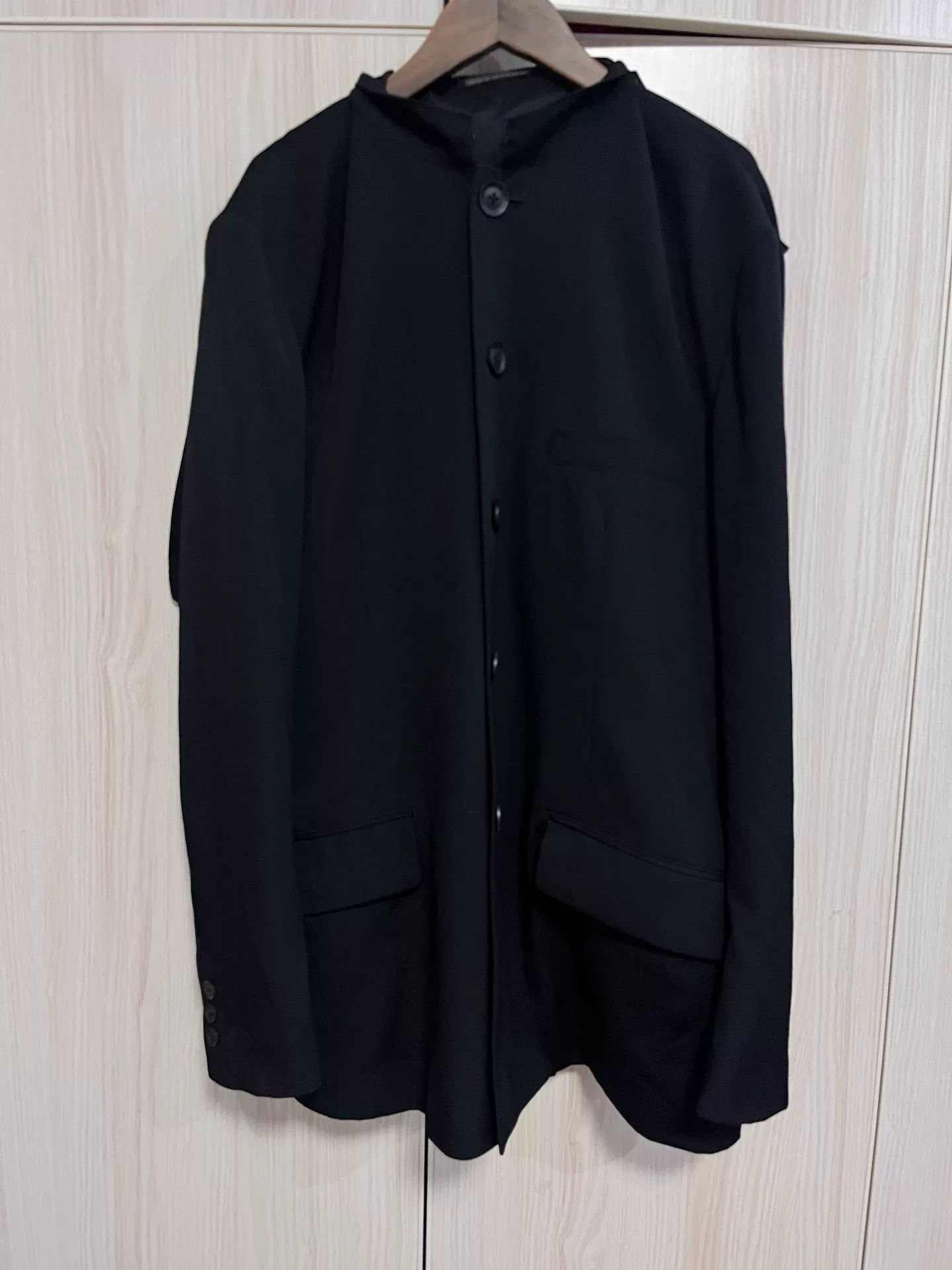 Yohji Yamamoto 21AW Stand-Collar Hooded Jacket