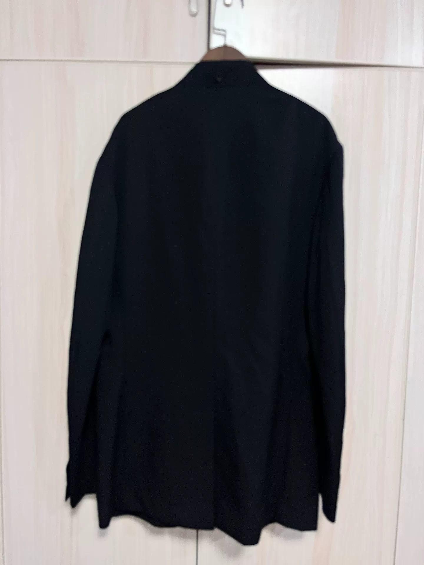 Yohji Yamamoto 21AW Stand-Collar Hooded Jacket — detail
