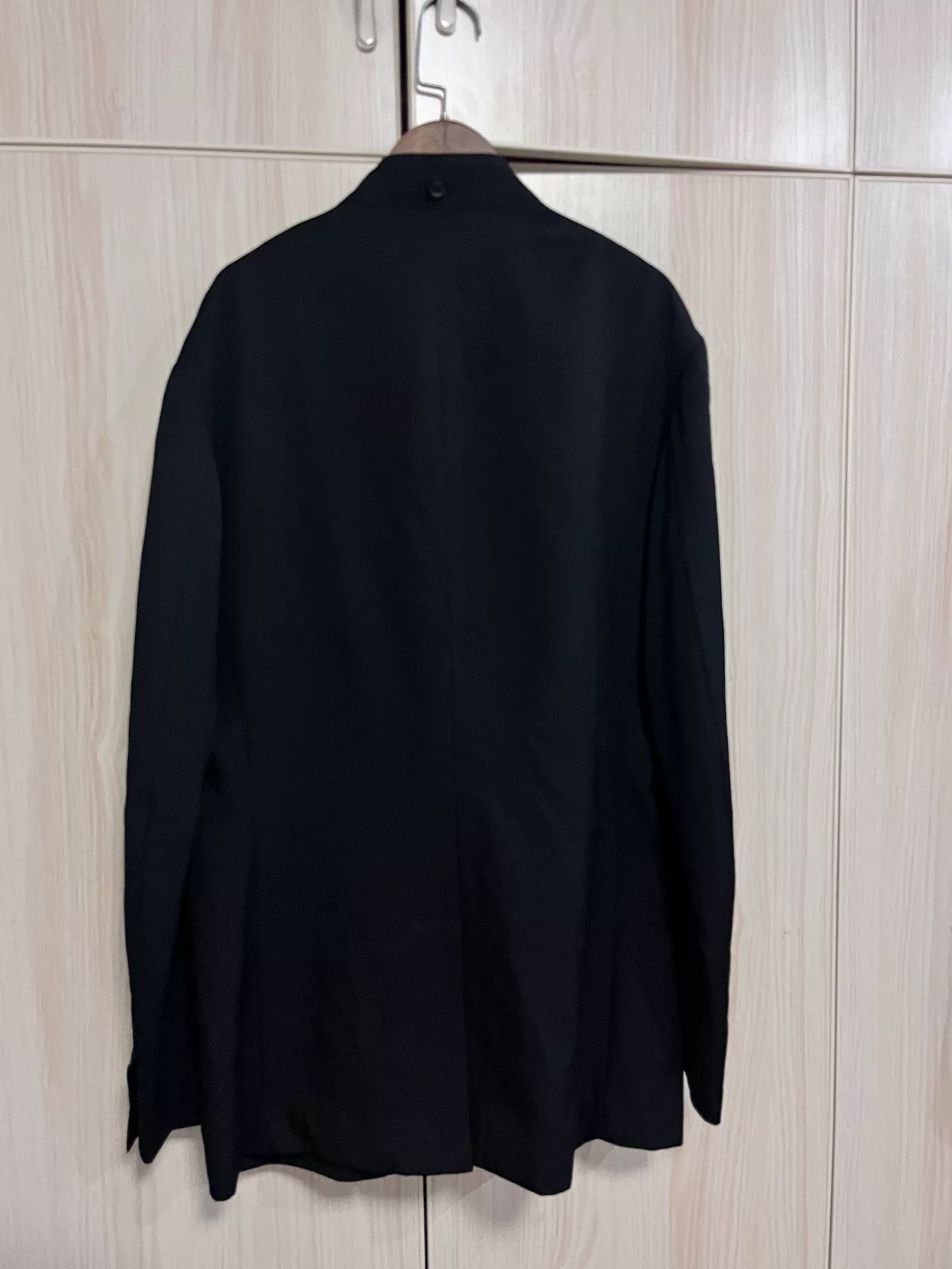 Yohji Yamamoto 21AW Stand-Collar Hooded Jacket — back