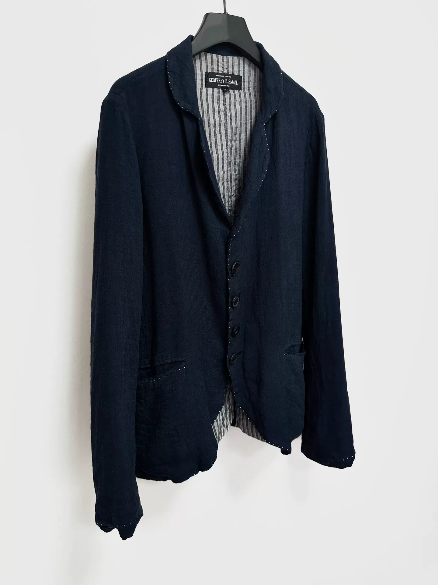 Geoffrey B SMALL Silk Linen Jacket — front