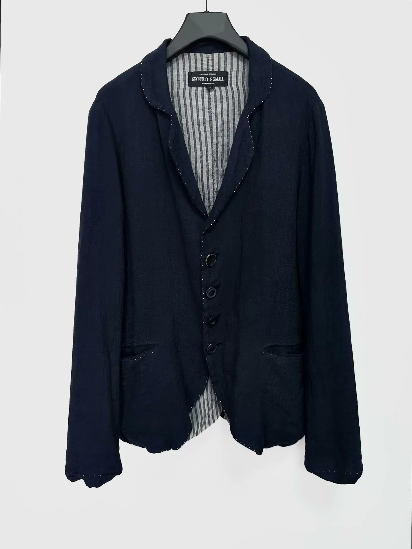 Geoffrey B SMALL Silk Linen Jacket