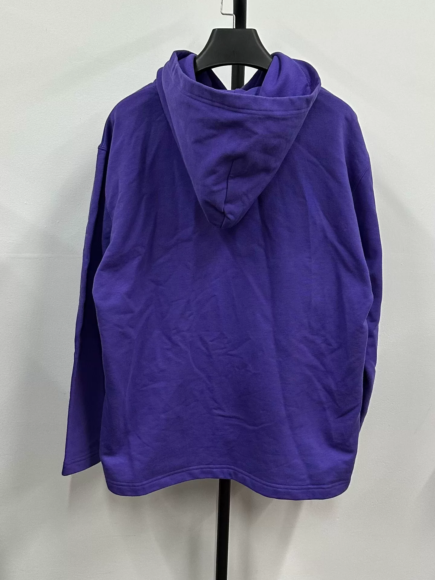Balenciaga Purple 'bebe' Print Hoodie — front