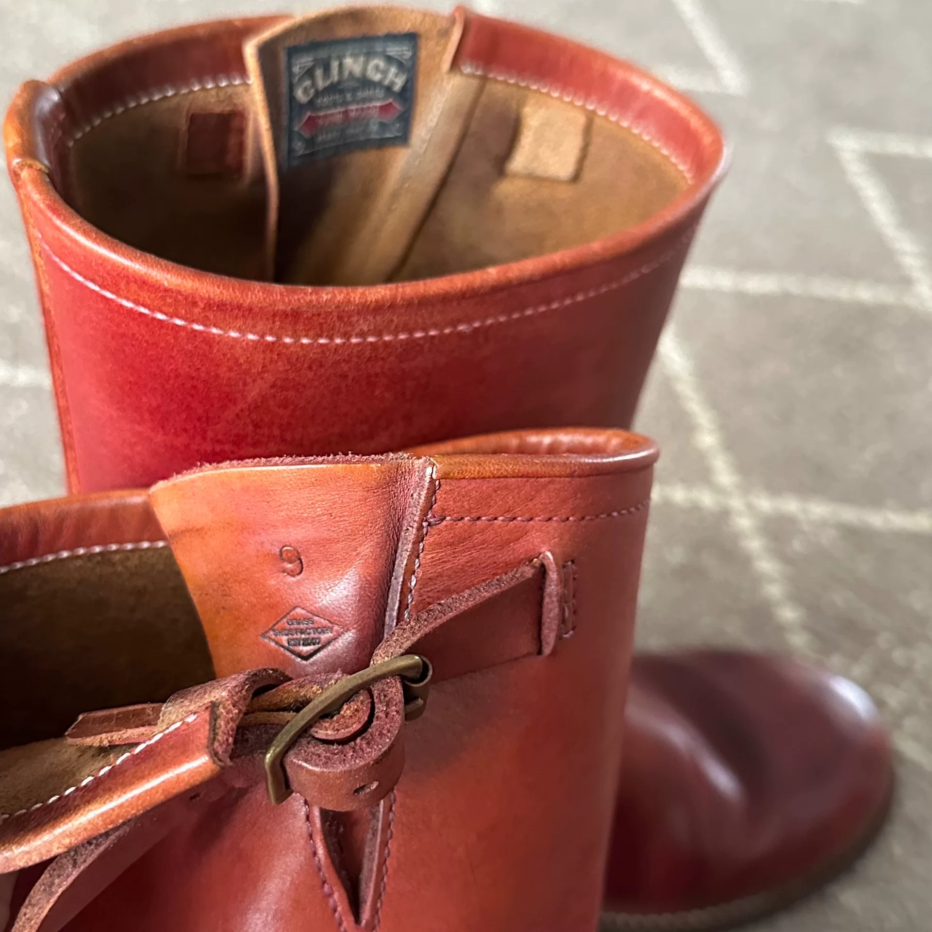 Clinch WR First Gen Engineer Boots — detail