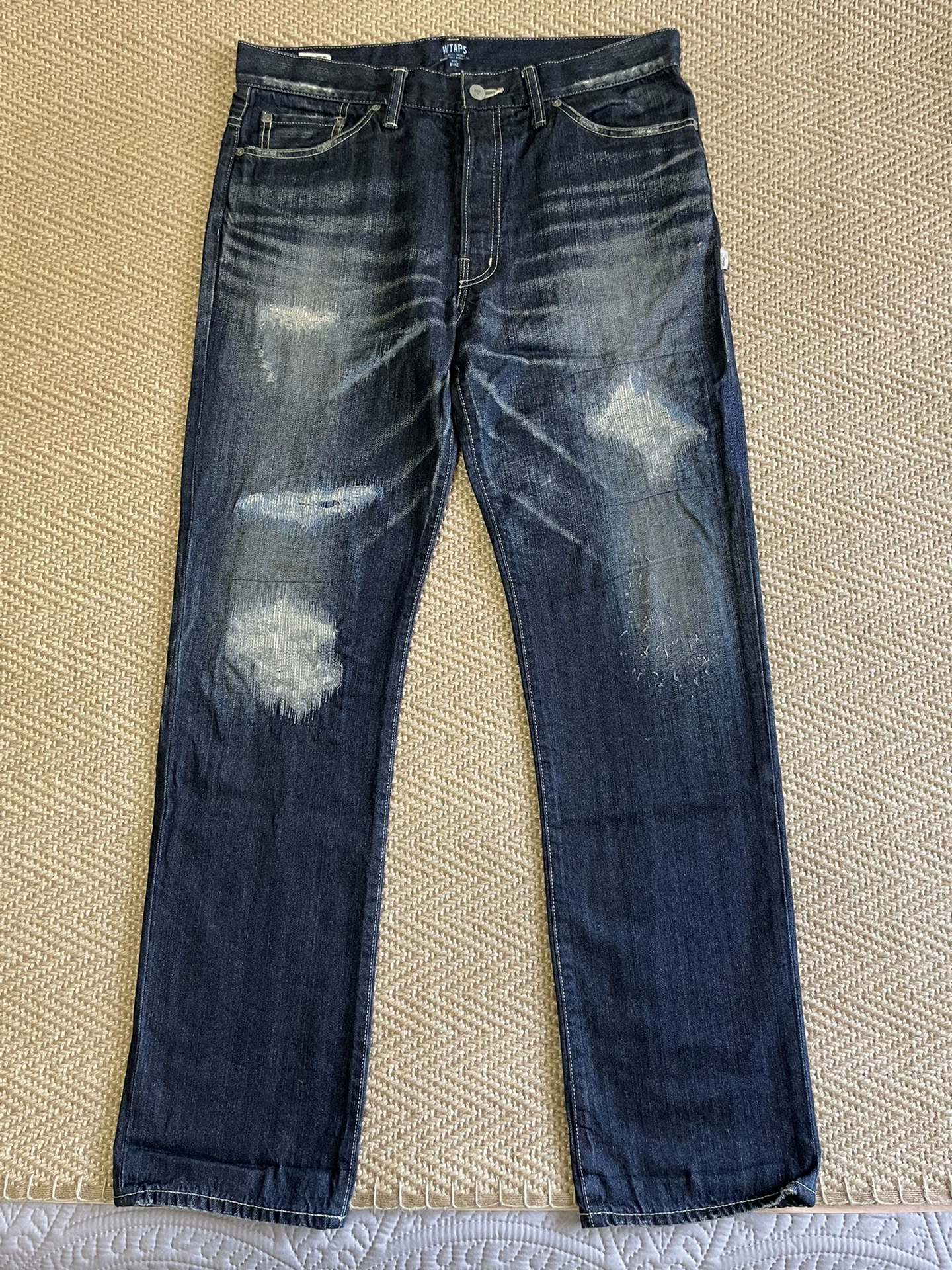 WTAPS 11SS BLUES TRASH Distressed Jeans