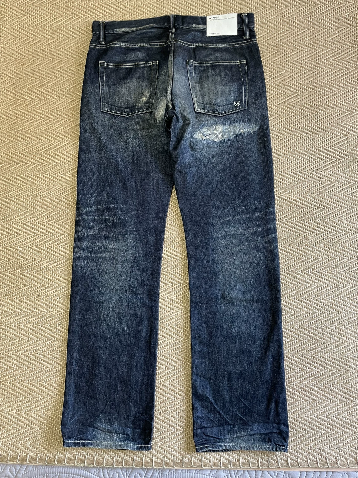 WTAPS 11SS BLUES TRASH Distressed Jeans — front