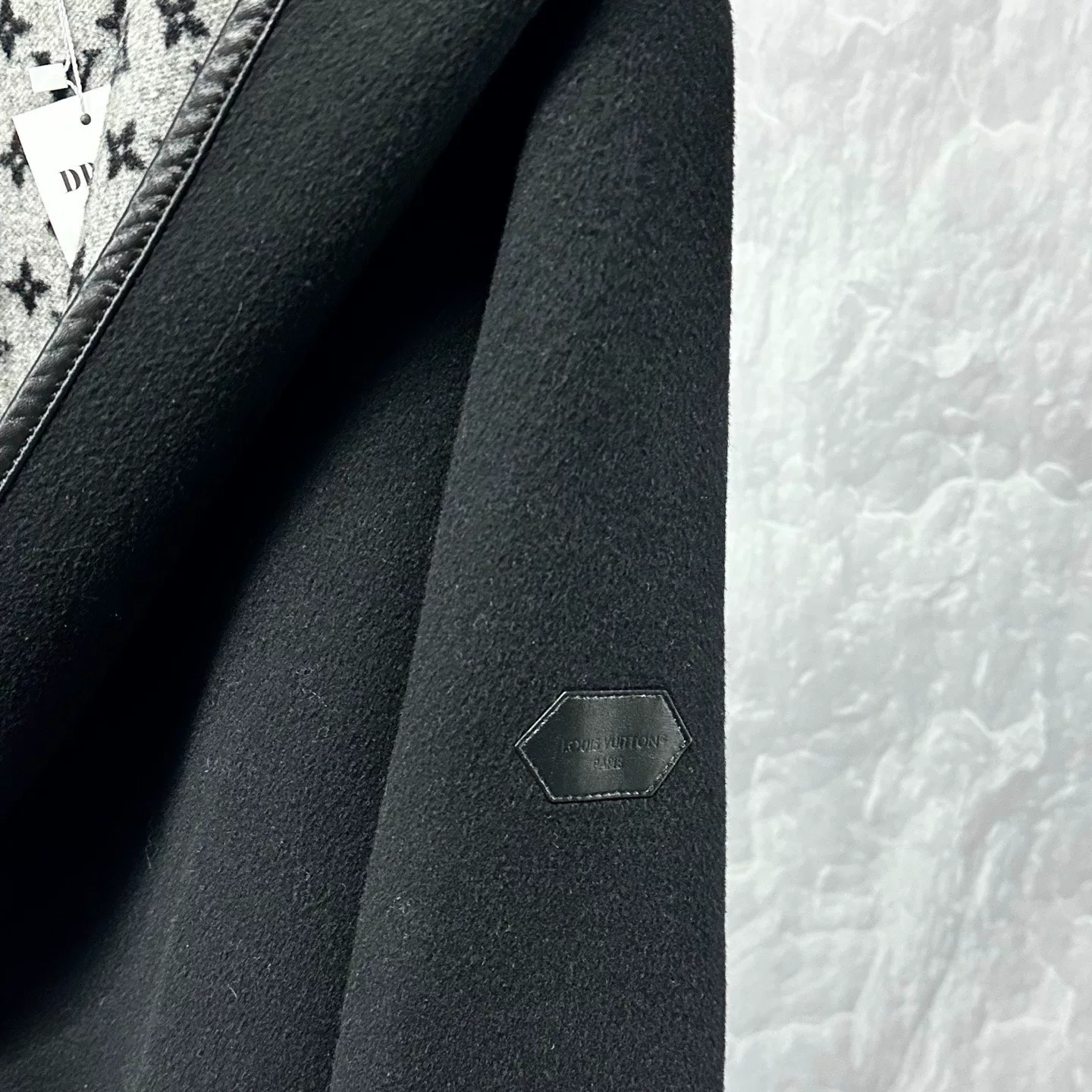 Louis Vuitton Cashmere Wrap Hooded Coat — detail