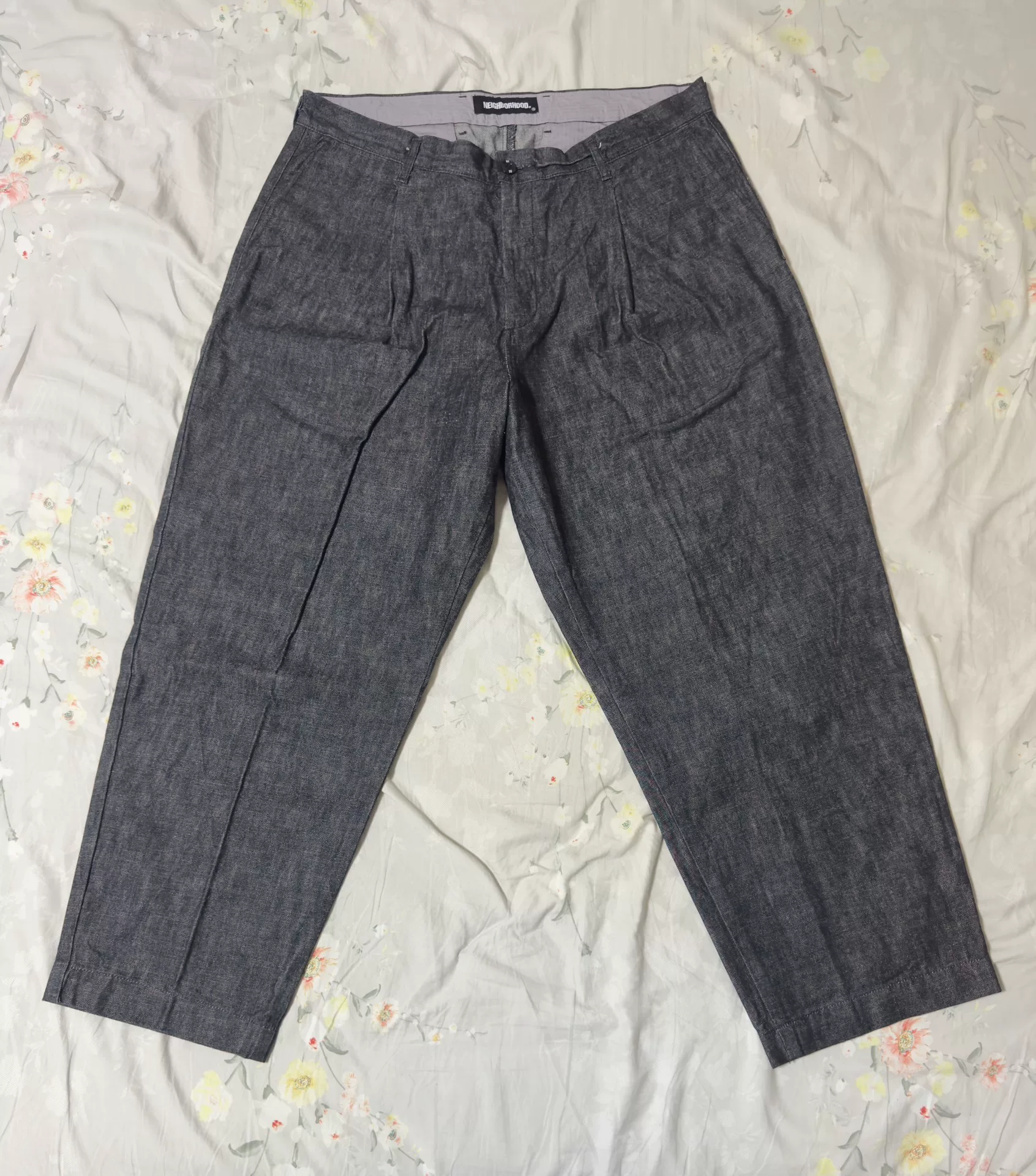 Neighborhood 21ss Black Loose Jeans