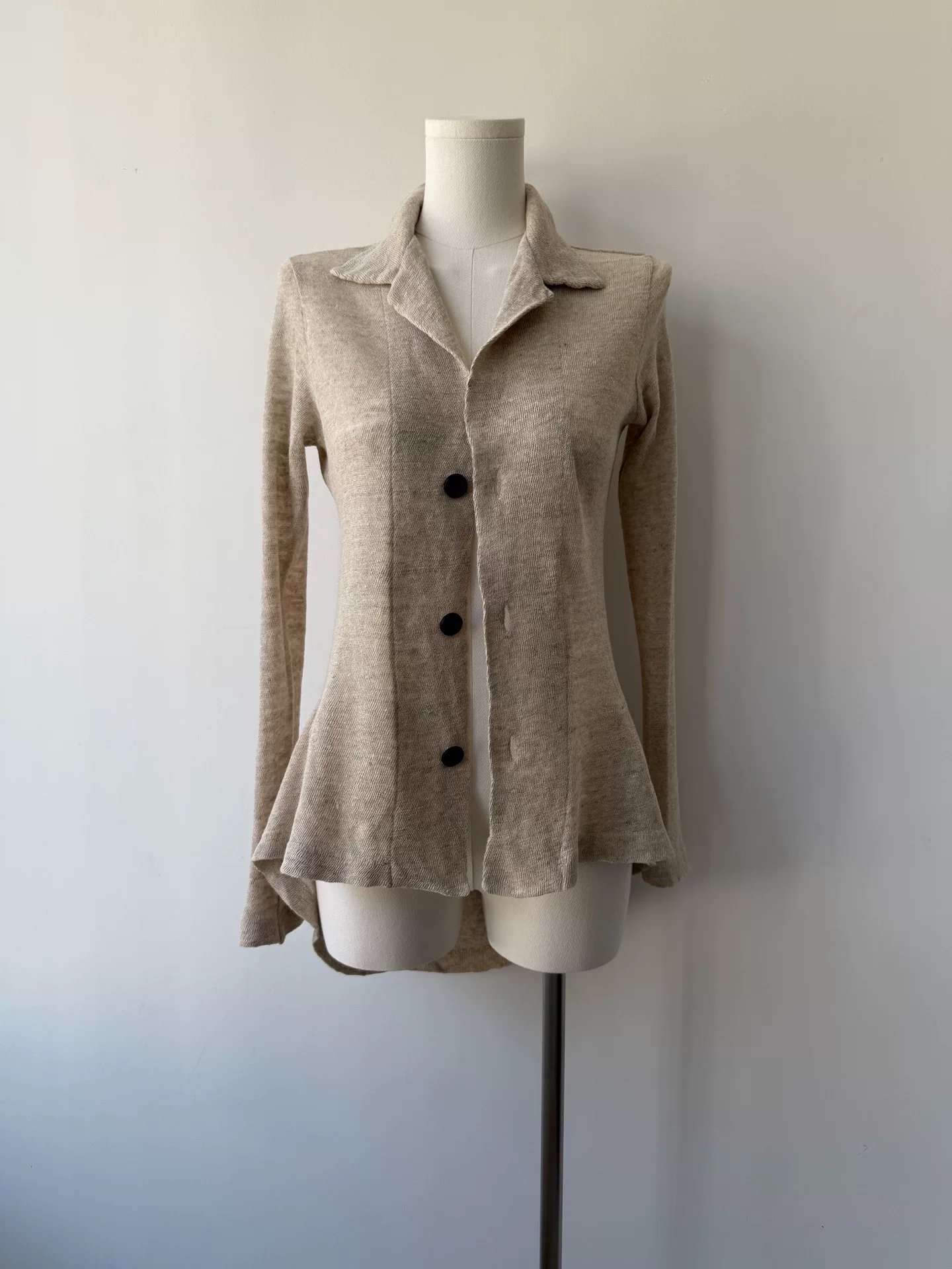 Yohji Yamamoto Y's 19SS Linen Cardigan — back