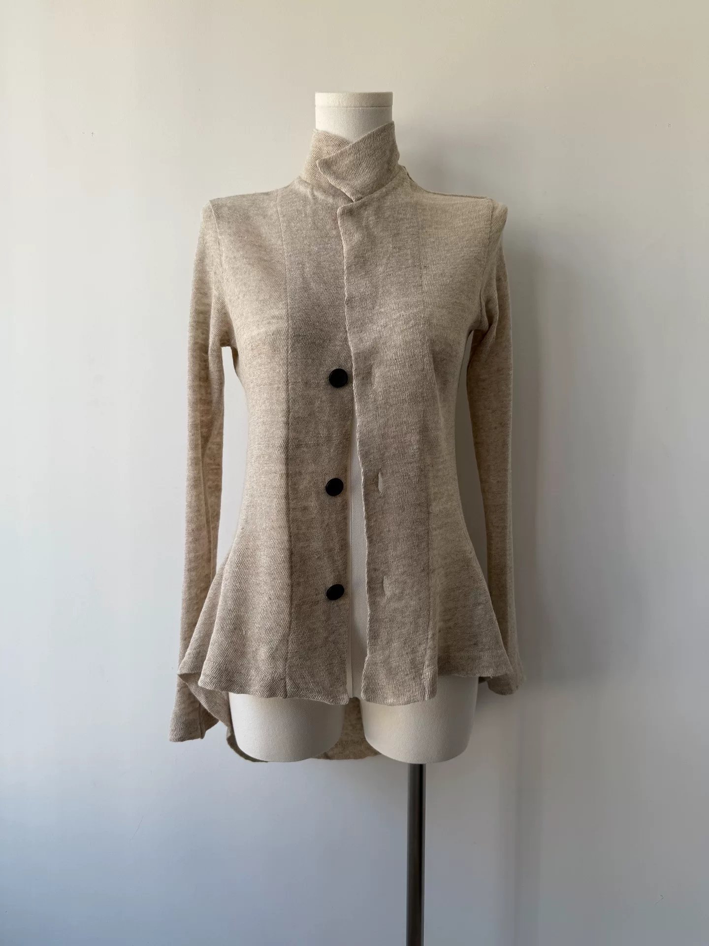 Yohji Yamamoto Y's 19SS Linen Cardigan — label