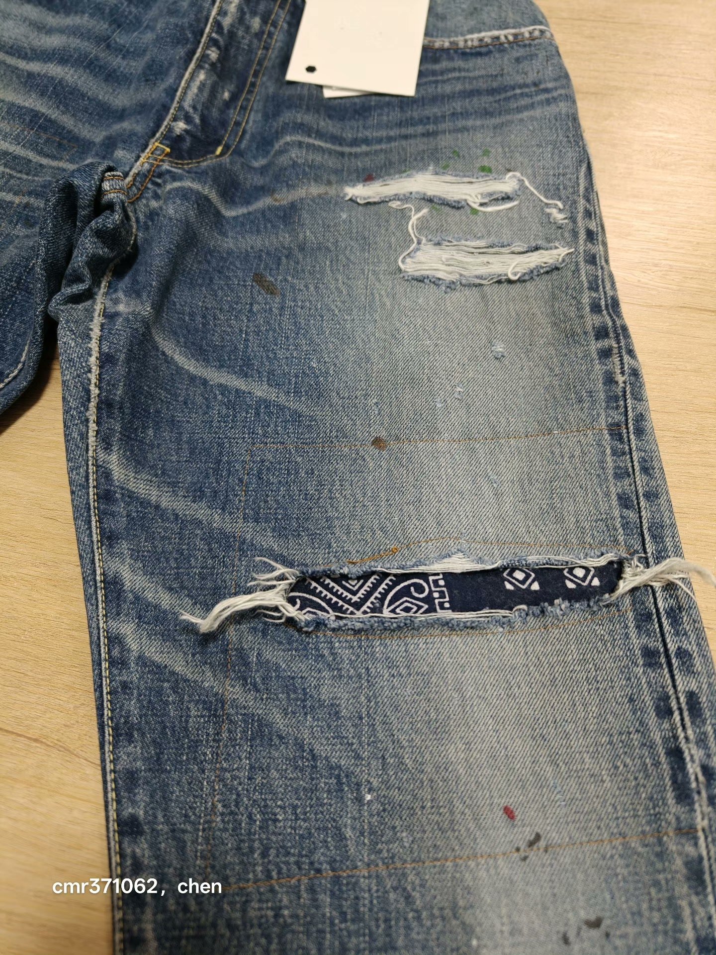 visvim 24 ICT Journeyman Pants Tacked Crash — detail