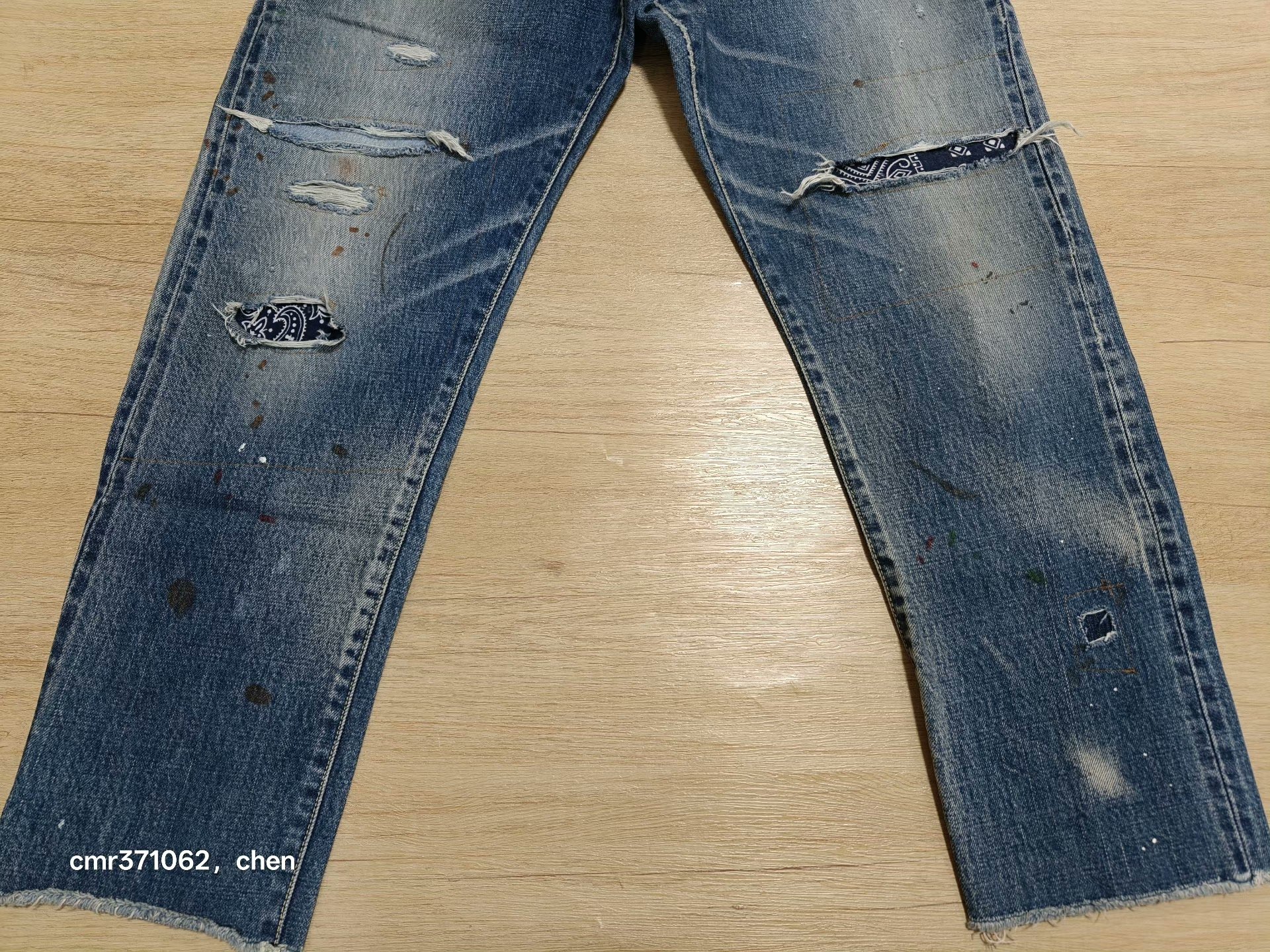 visvim 24 ICT Journeyman Pants Tacked Crash — back