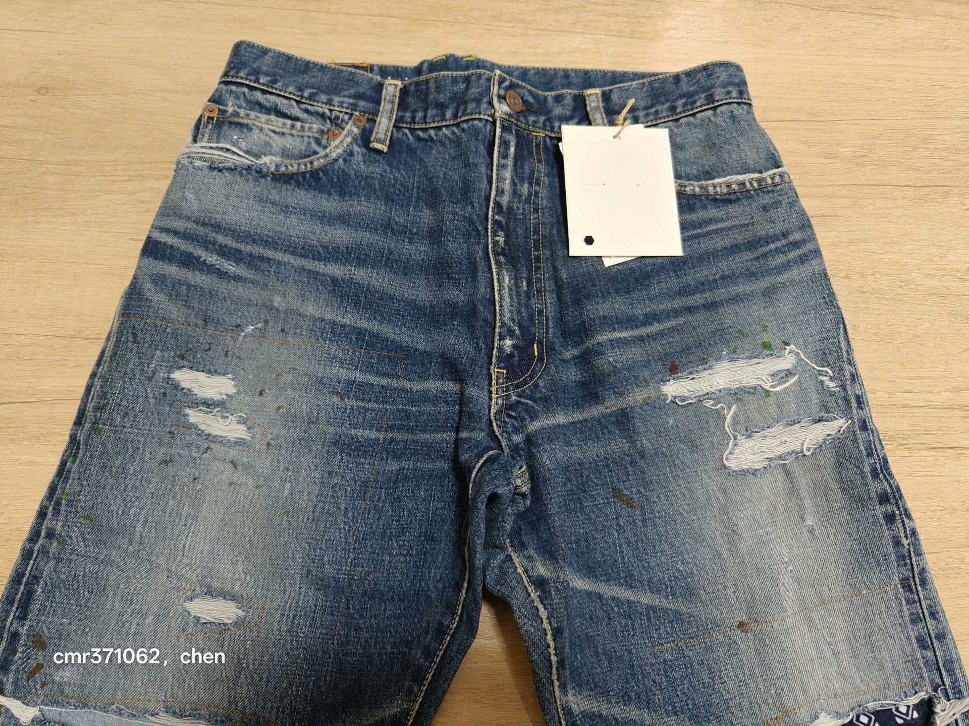 visvim 24 ICT Journeyman Pants Tacked Crash — label