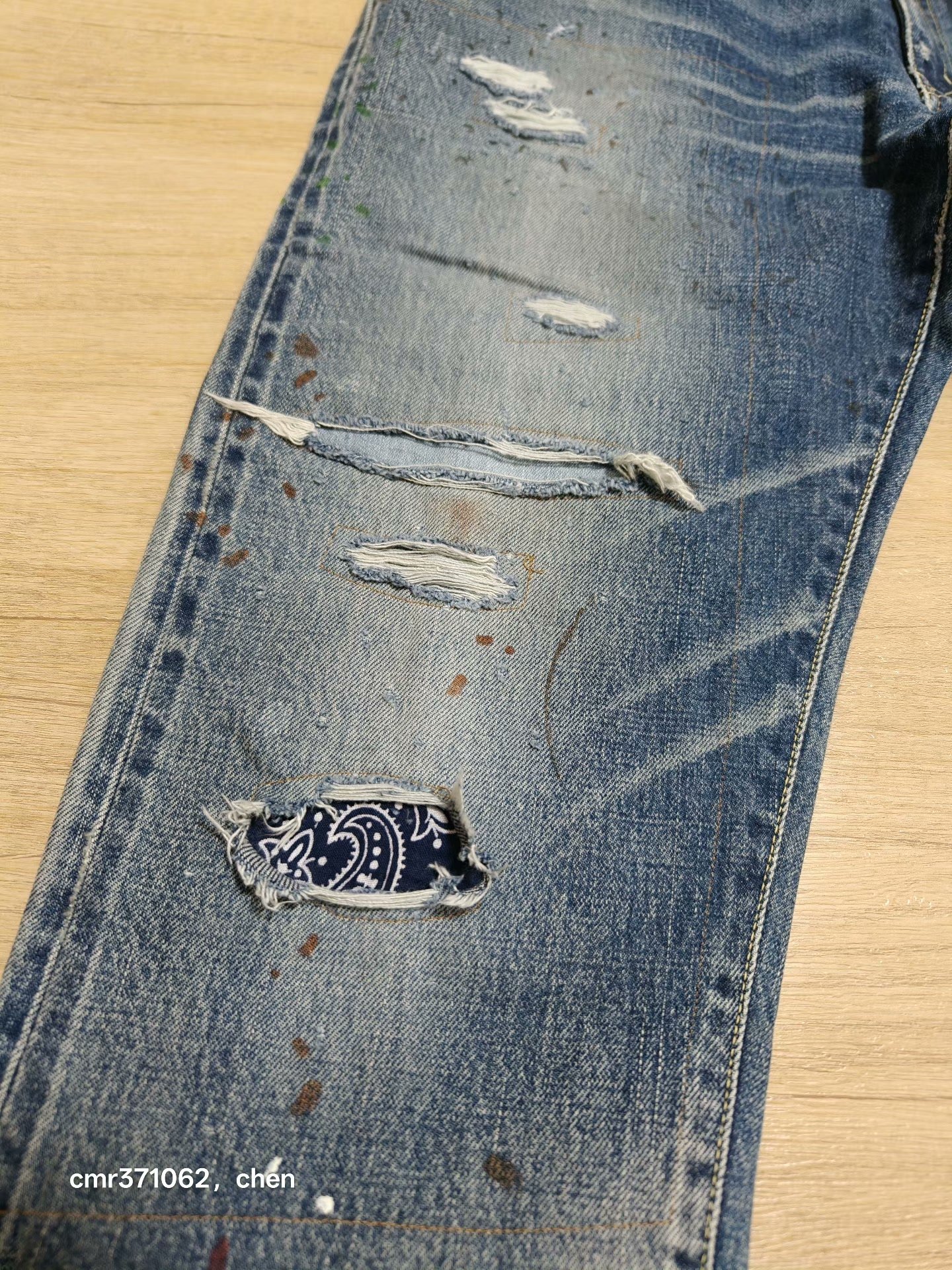 visvim 24 ICT Journeyman Pants Tacked Crash — front