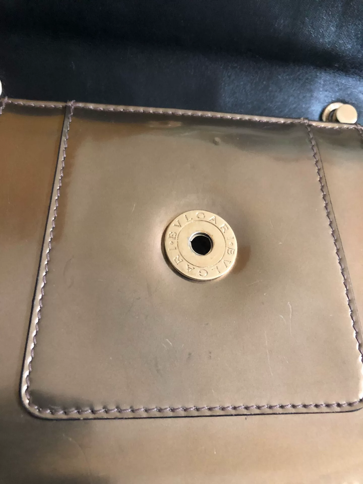 BVLGARI Serpenti Forever Snake Head Chain Bag — back