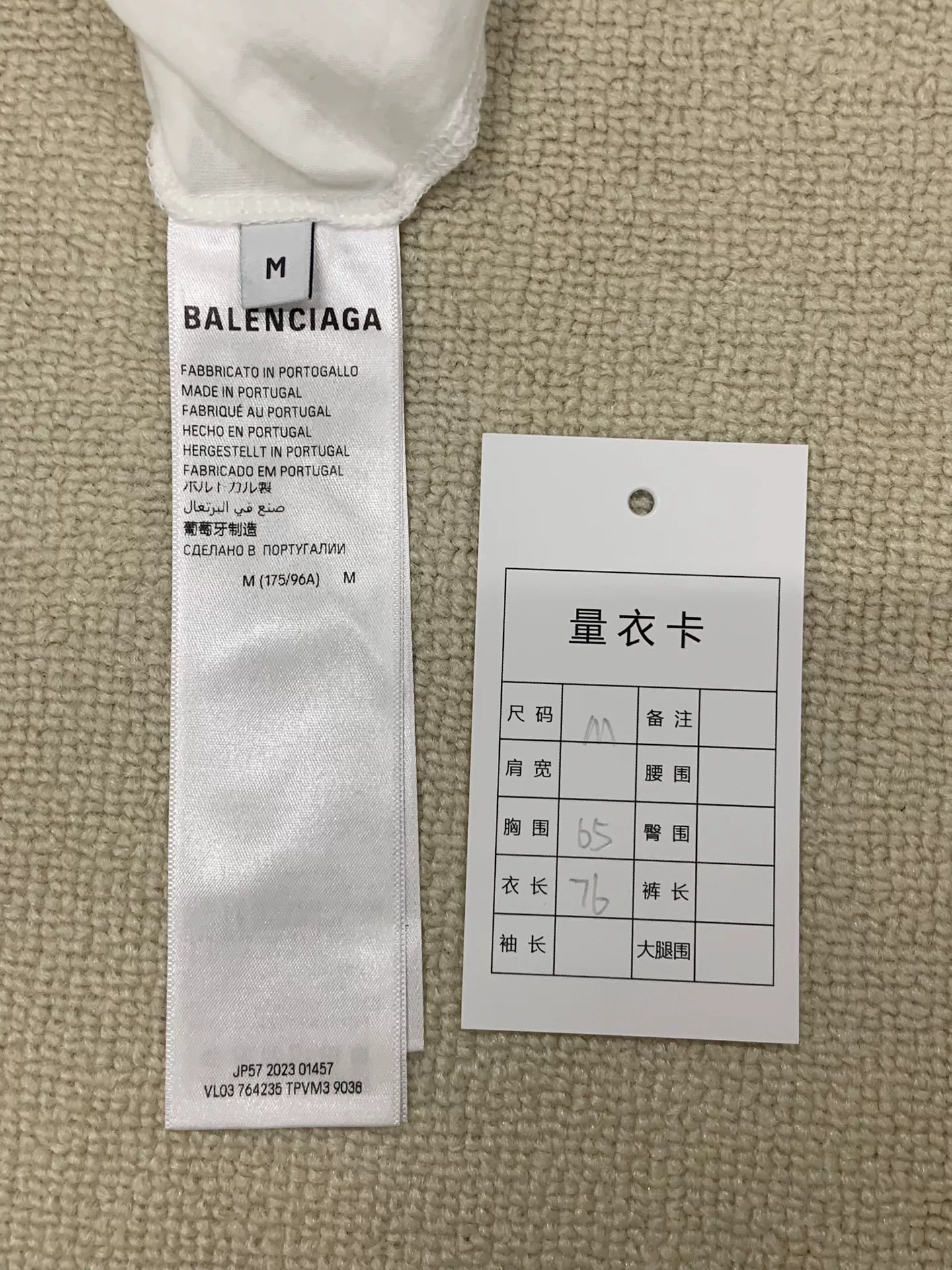 Balenciaga Logo Print Crew Neck T-Shirt — back