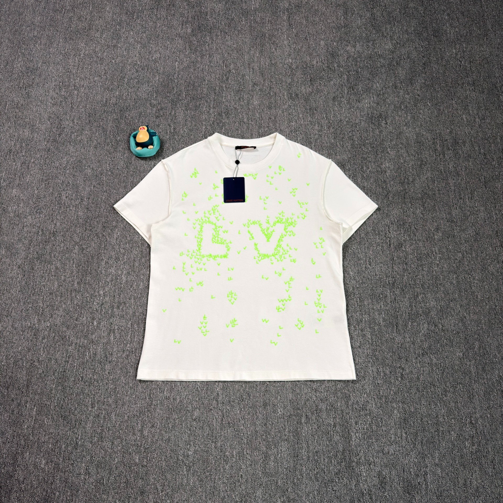 Louis Vuitton Green Crane Print Short-Sleeve