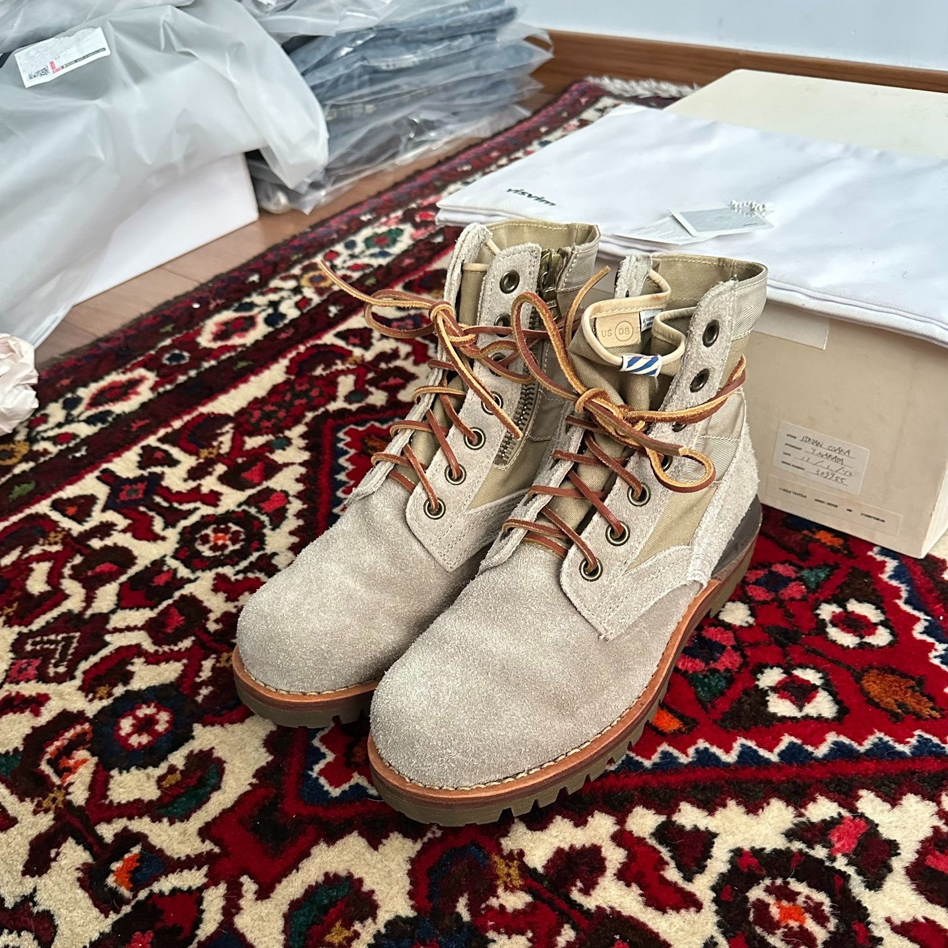 visvim 11aw 7-Hole Boots Size 8 — detail