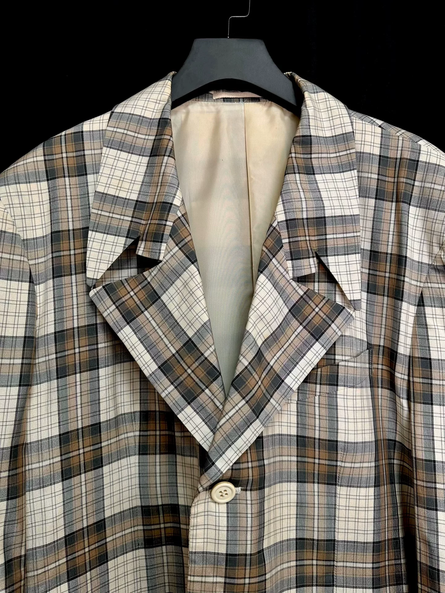 Comme des Garcons 87SS Silk Runway Coat — label