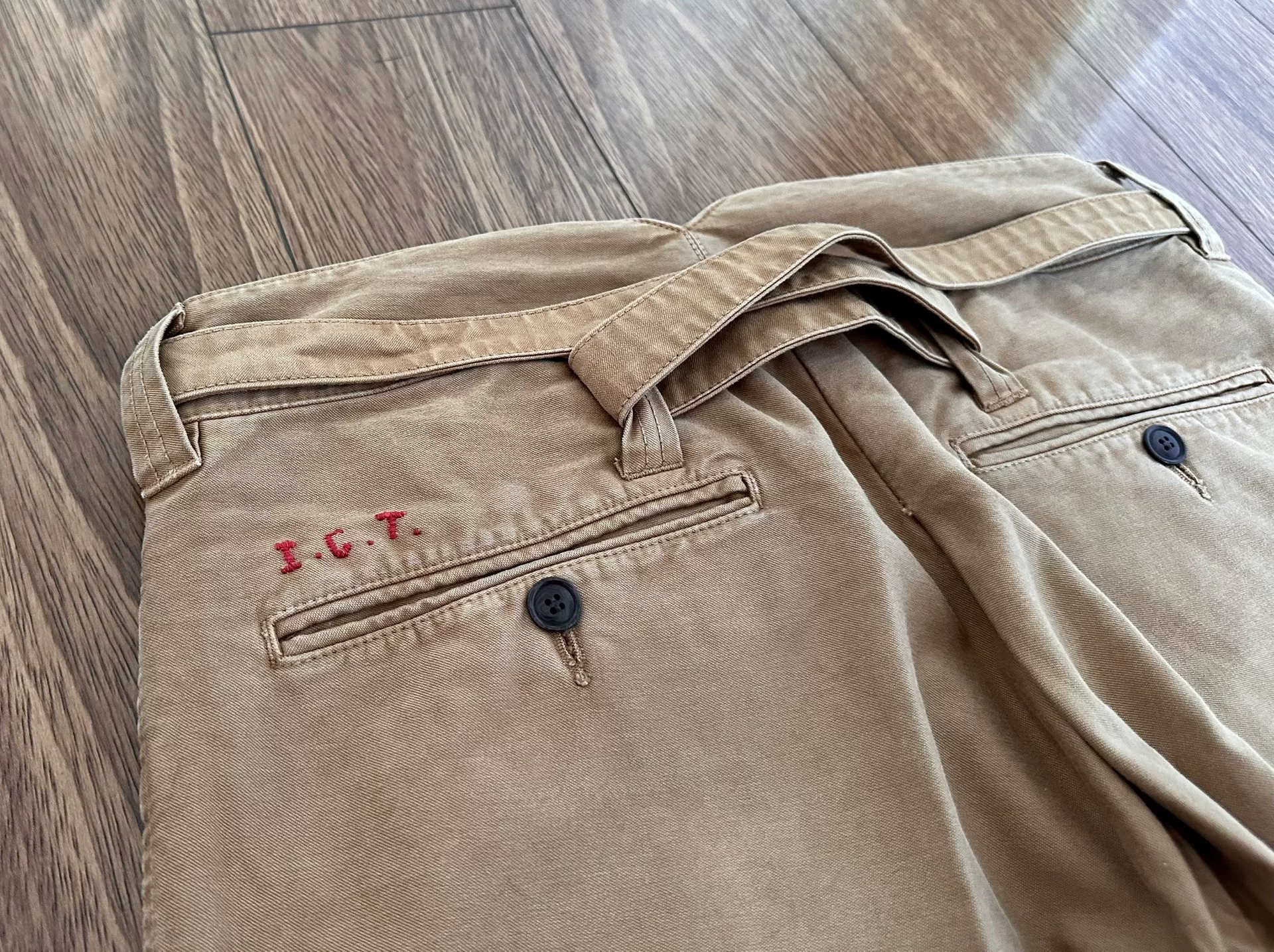 VISVIM ICT HAKAMA PANTS DMGD — back