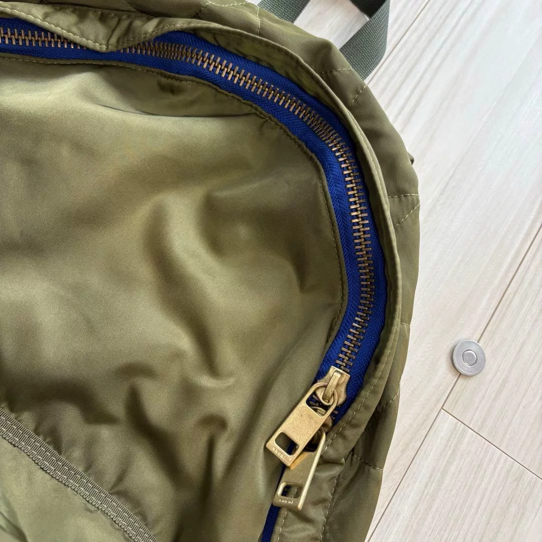sakai x PORTER Olive Green Backpack — detail