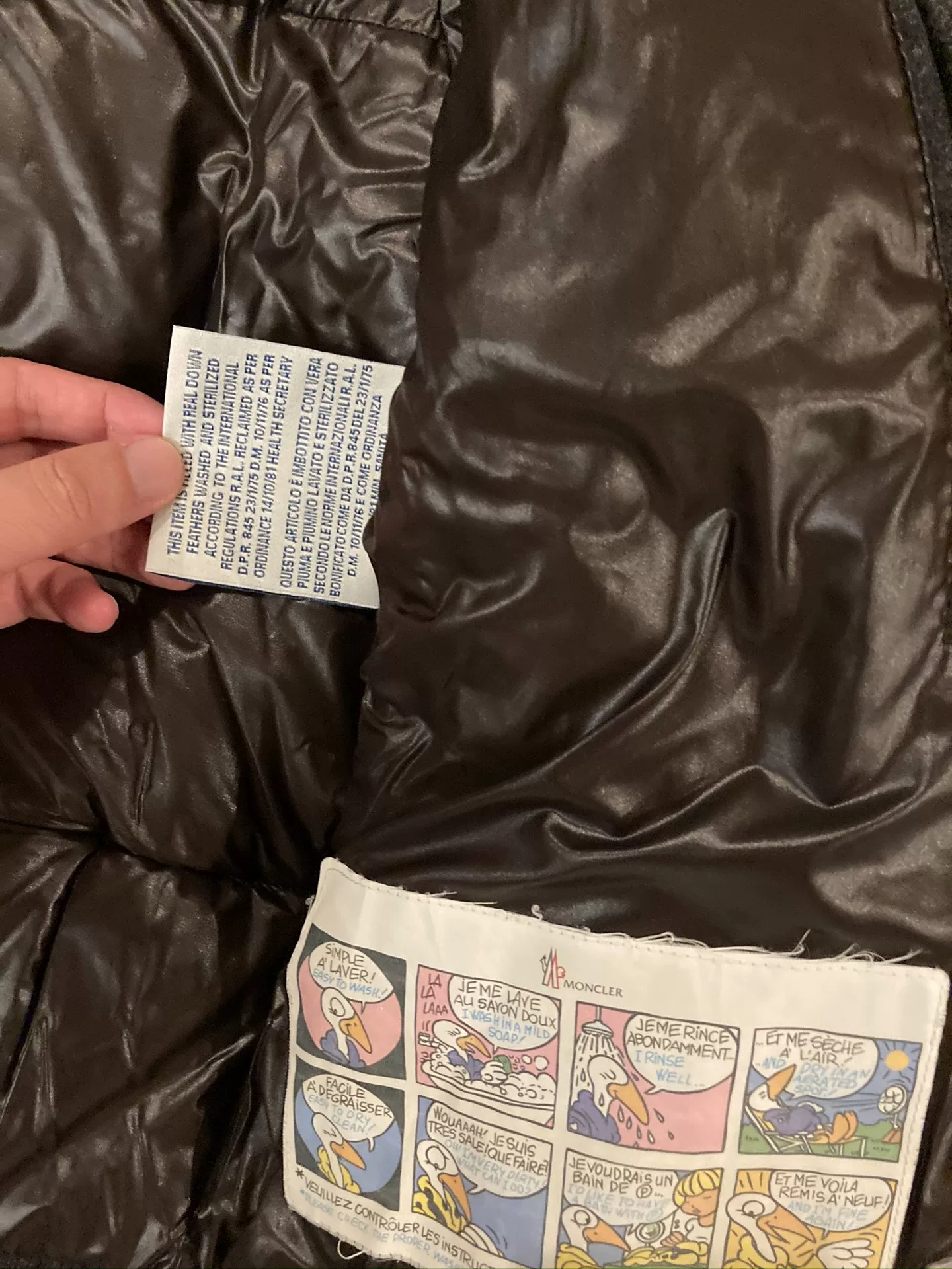 Moncler Down Jacket Size 0 — back