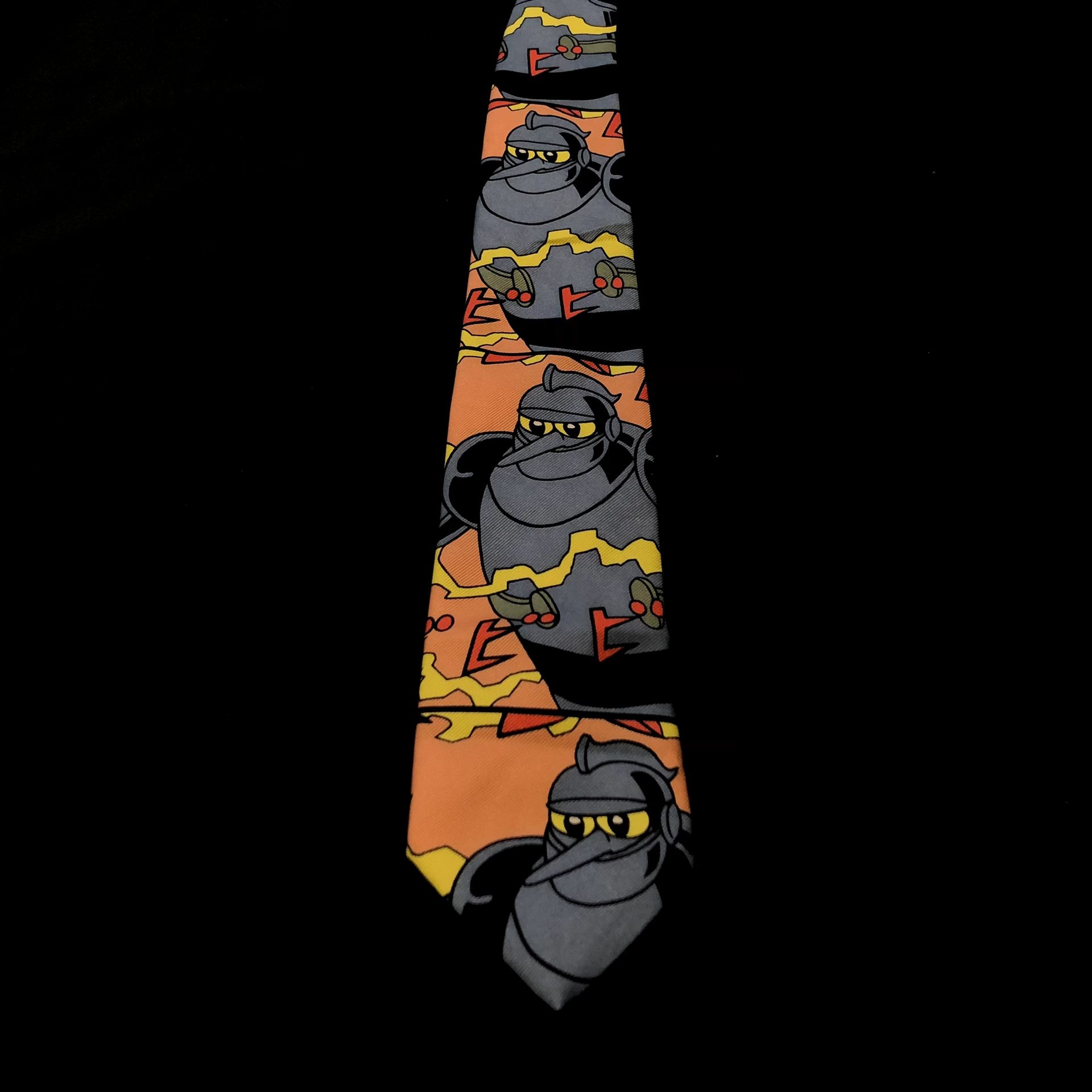 Yohji Yamamoto Iron Man 28 Silk Tie — front