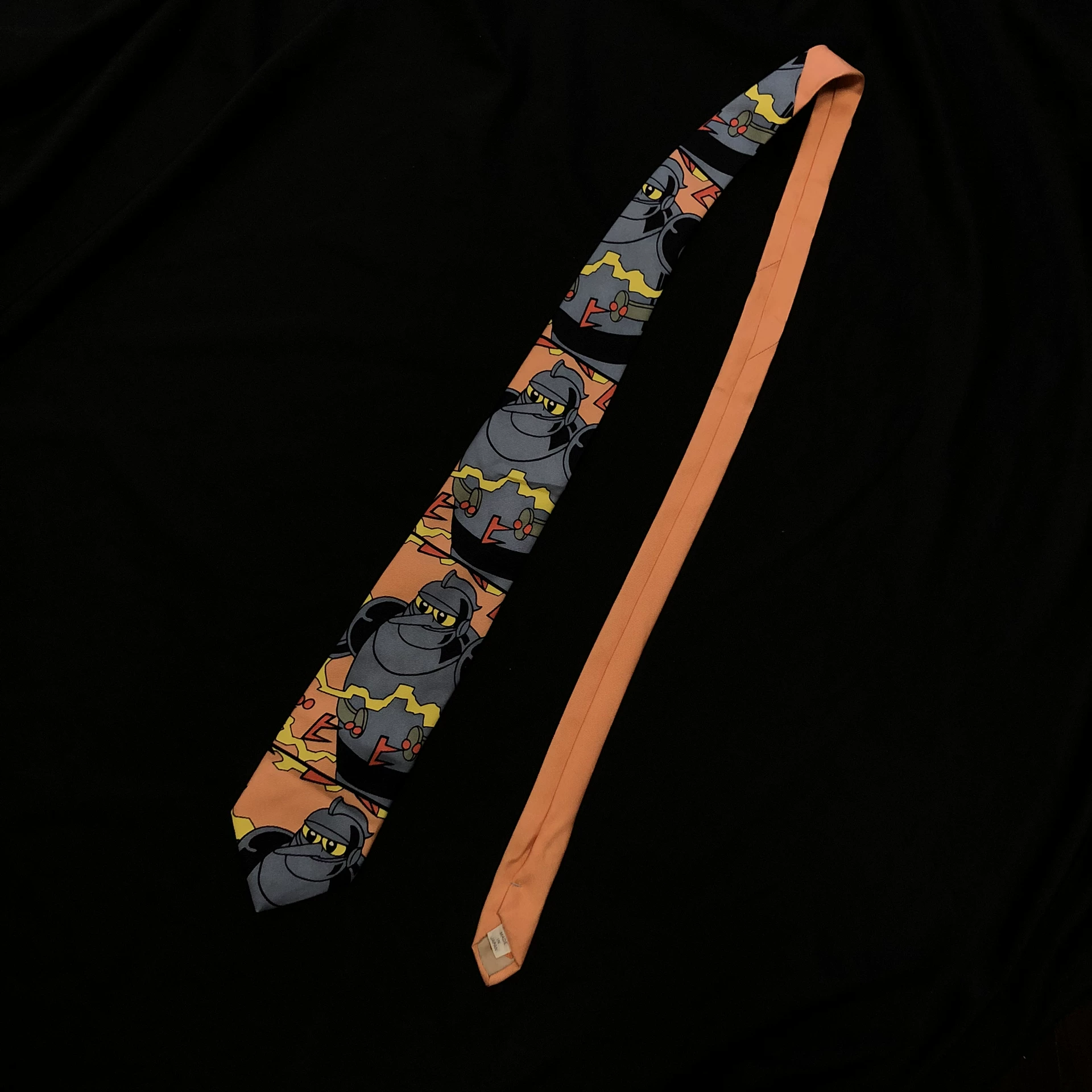 Yohji Yamamoto Iron Man 28 Silk Tie — back
