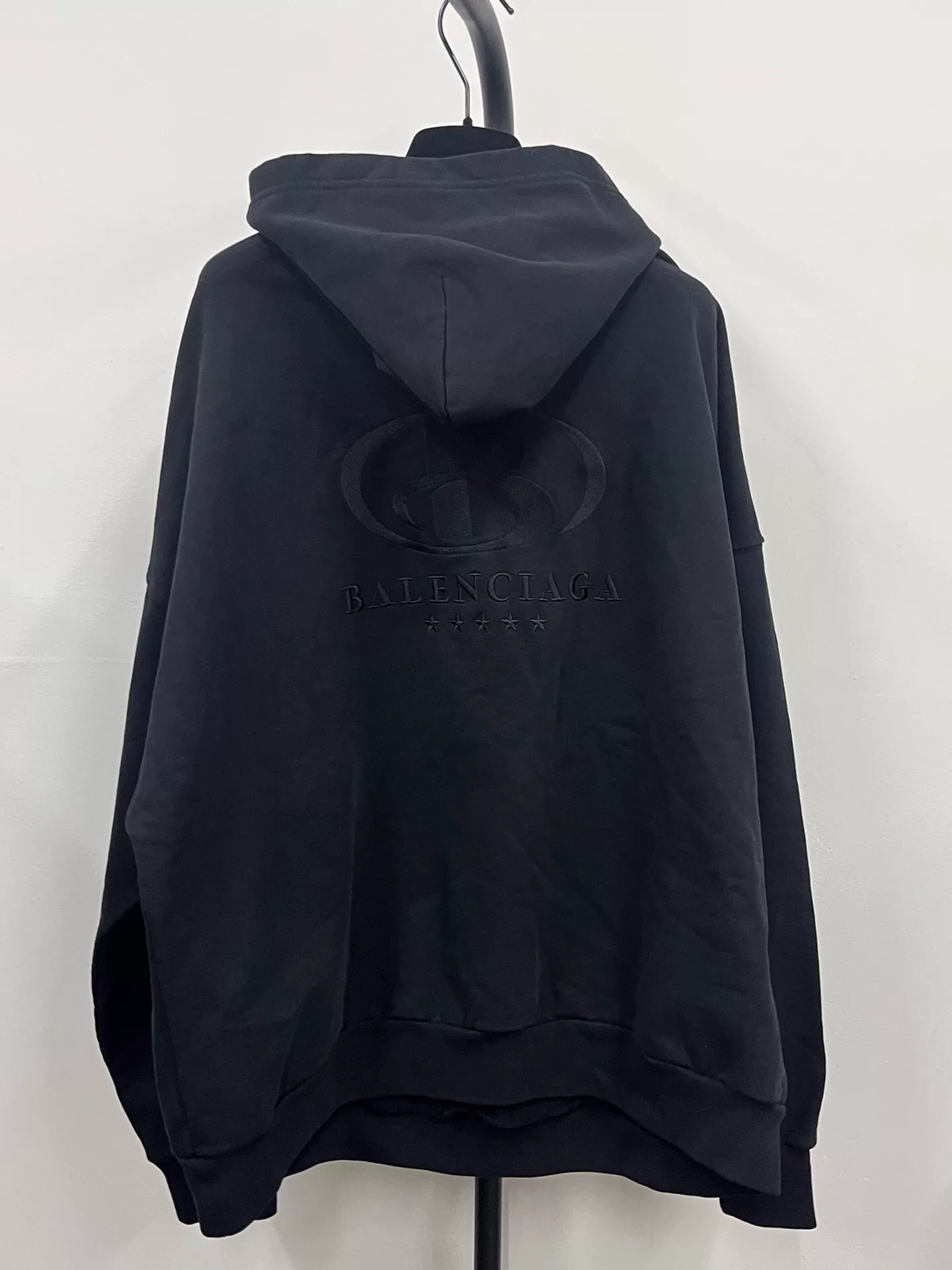 Balenciaga Small Logo Loose Fit Hoodie — front