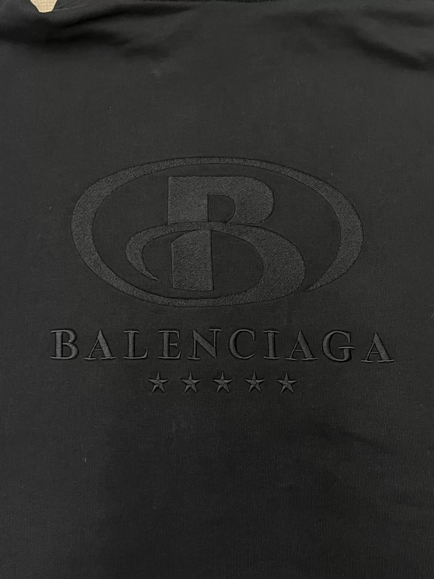 Balenciaga Small Logo Loose Fit Hoodie — back