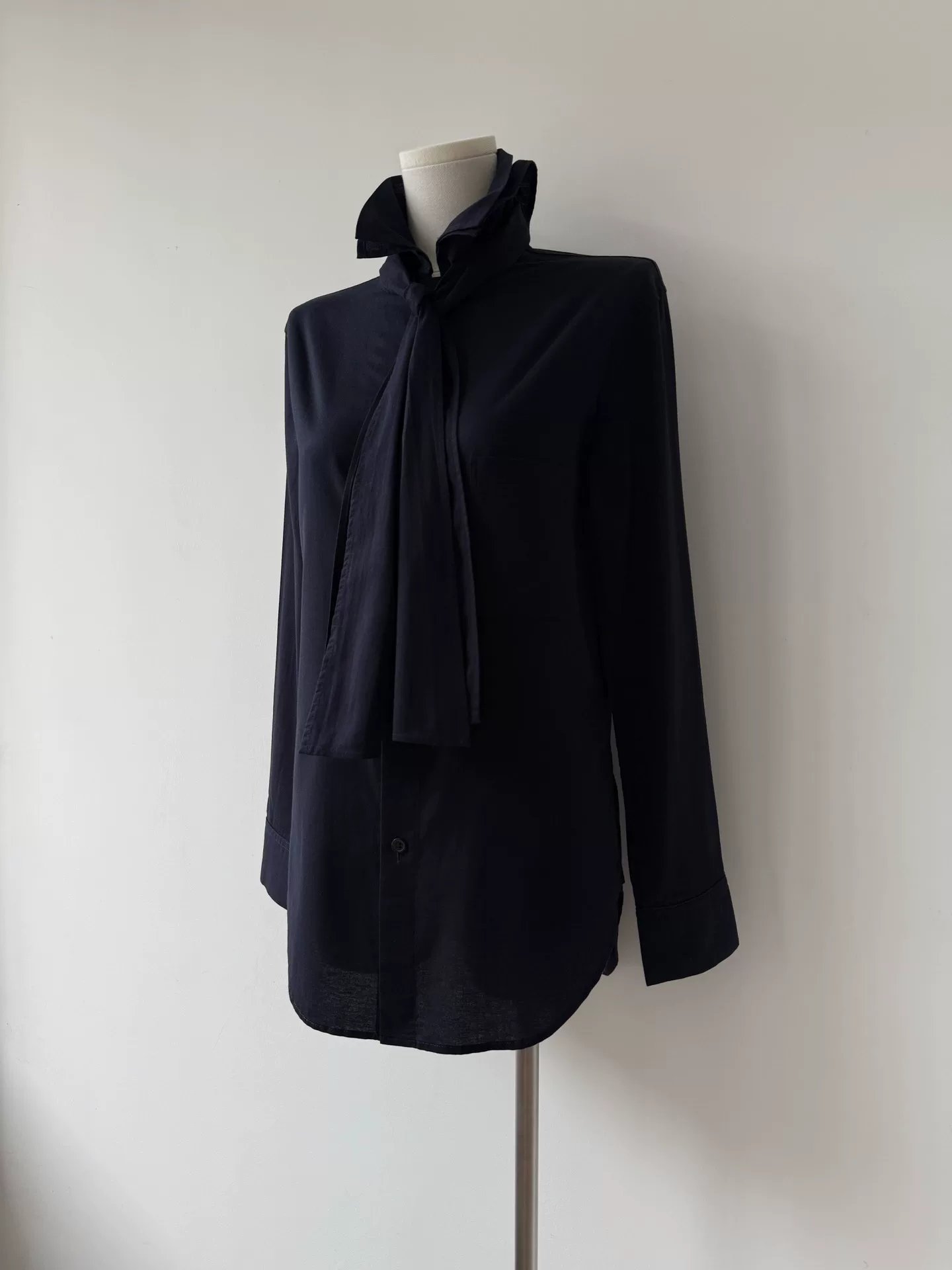 Yohji Yamamoto Y's 22AW Scarf Collar Shirt — label