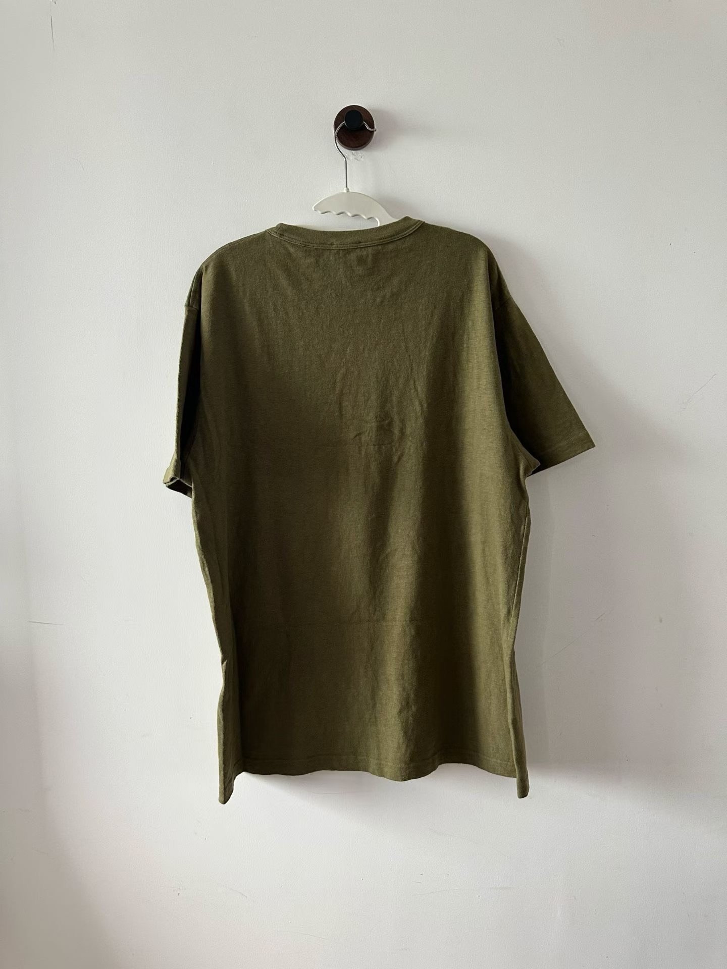 Dior Dark Green Tears Embroidery Short Sleeve — front