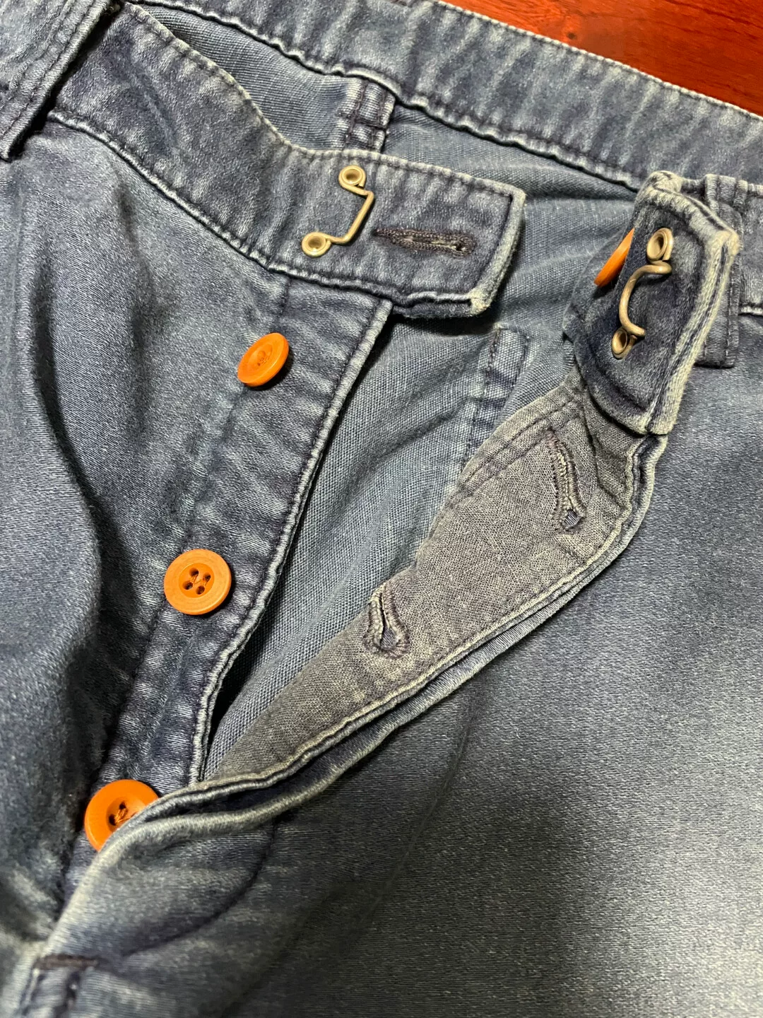 visvim moleskin washed cropped pants — front