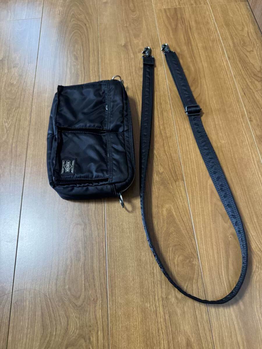 Porter Tanker Black Crossbody Bag — front