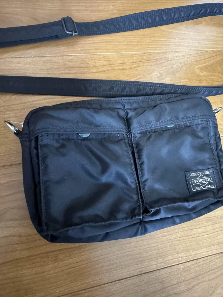 Porter Tanker Black Crossbody Bag — detail