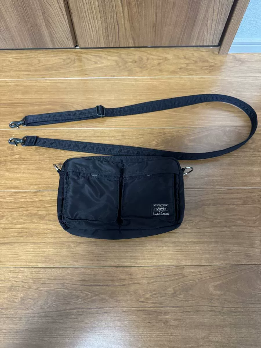 Porter Tanker Black Crossbody Bag