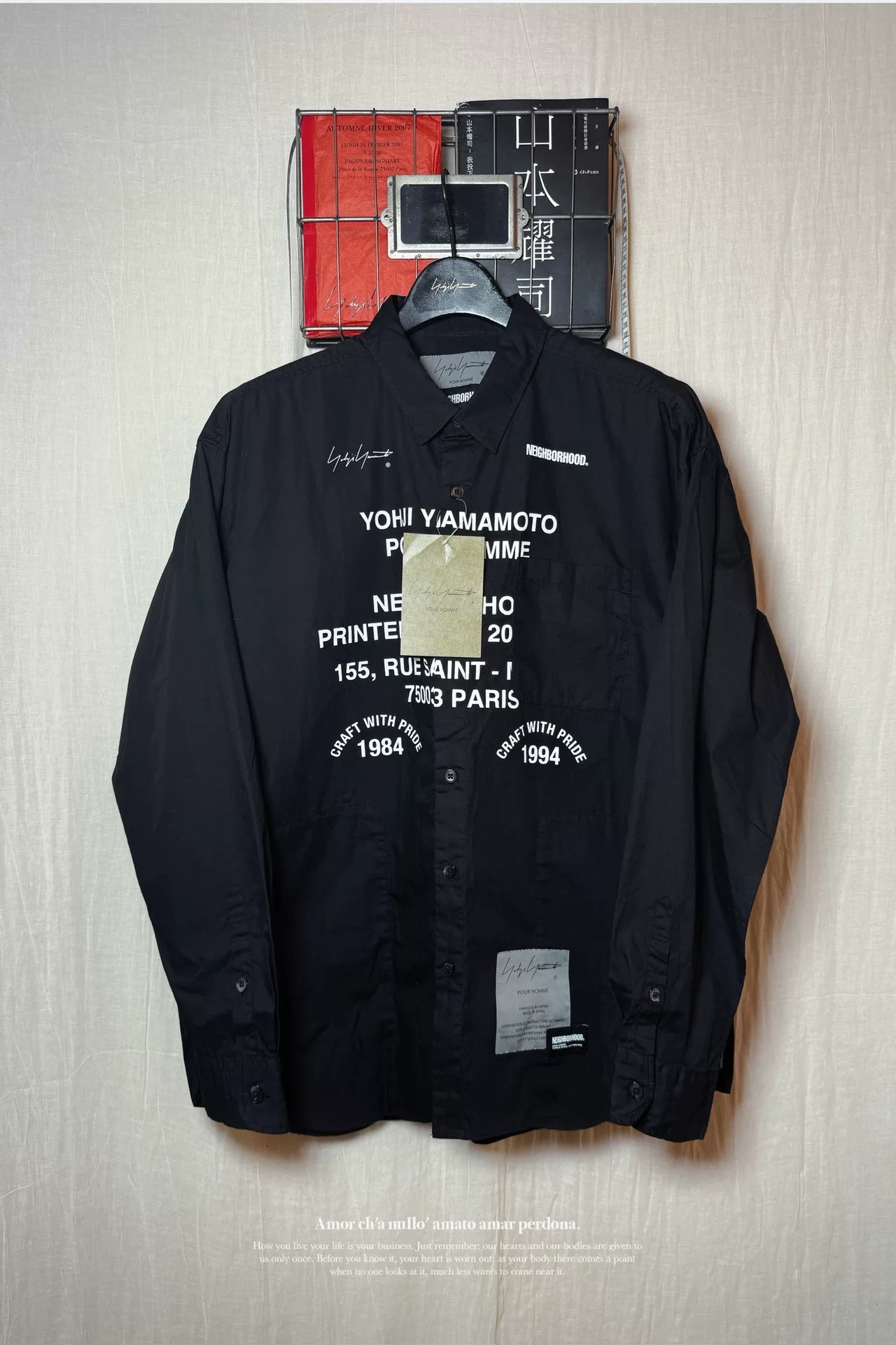 Yohji Yamamoto x Neighborhood Black Shirt