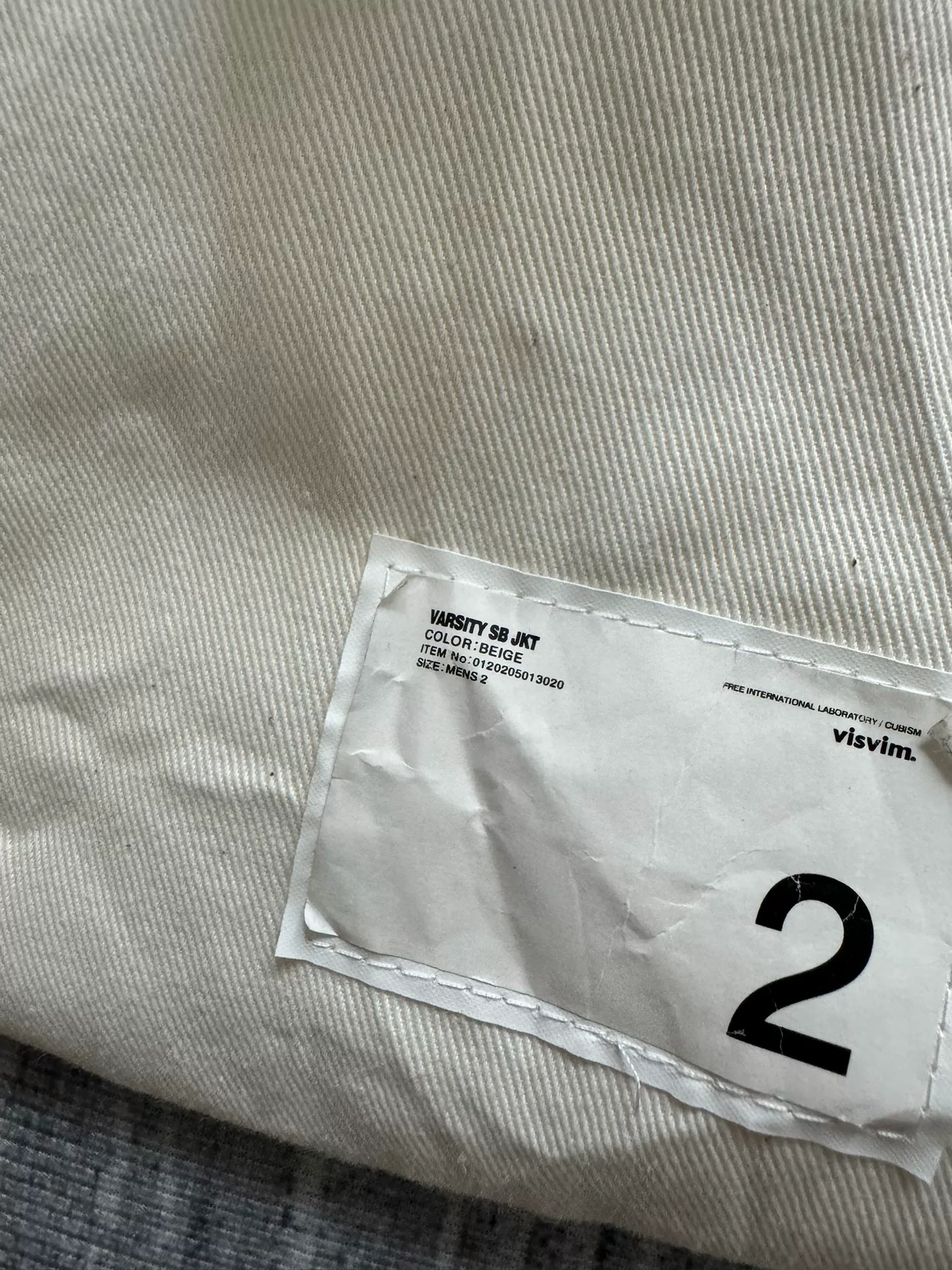 VISVIM 20AW VARSITY SB JKT Letter Logo Jacket — back