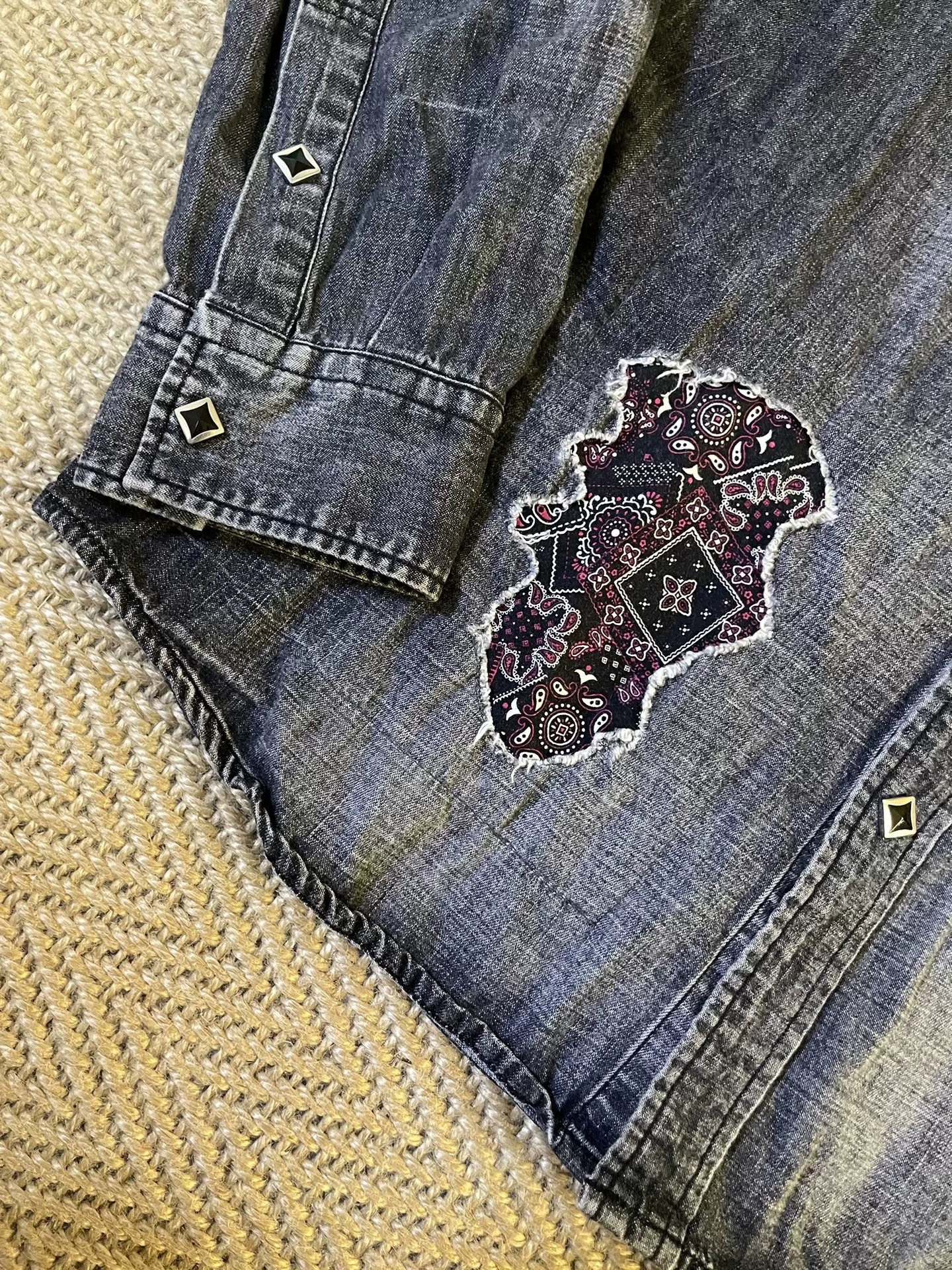 Vanquish Fragment Denim Long-Sleeve Shirt — back