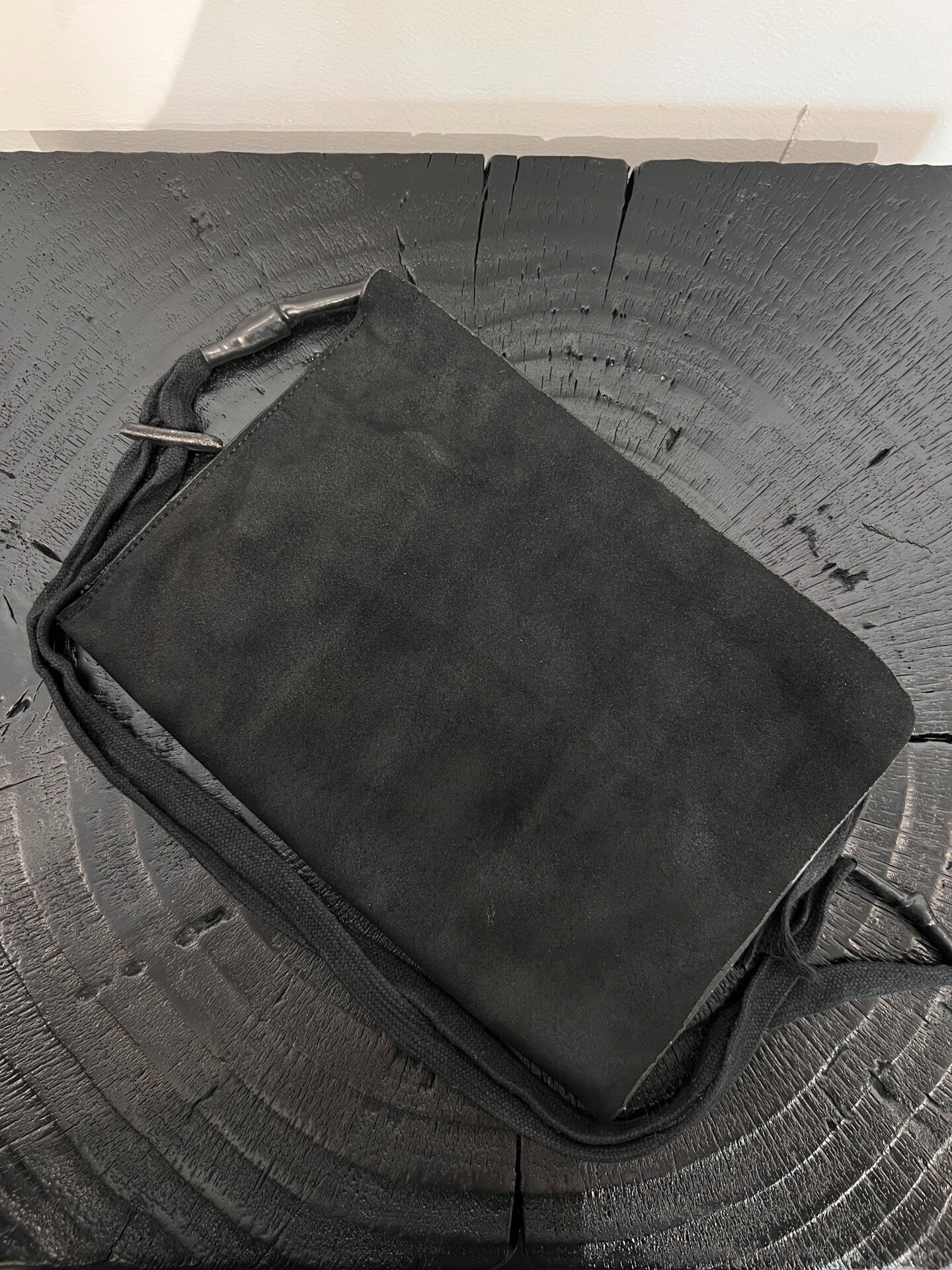 Boris Bidjan Saberi Suede Handbag