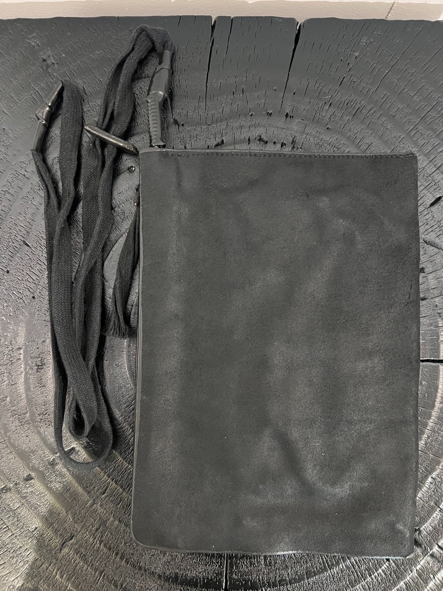 Boris Bidjan Saberi Suede Handbag — front
