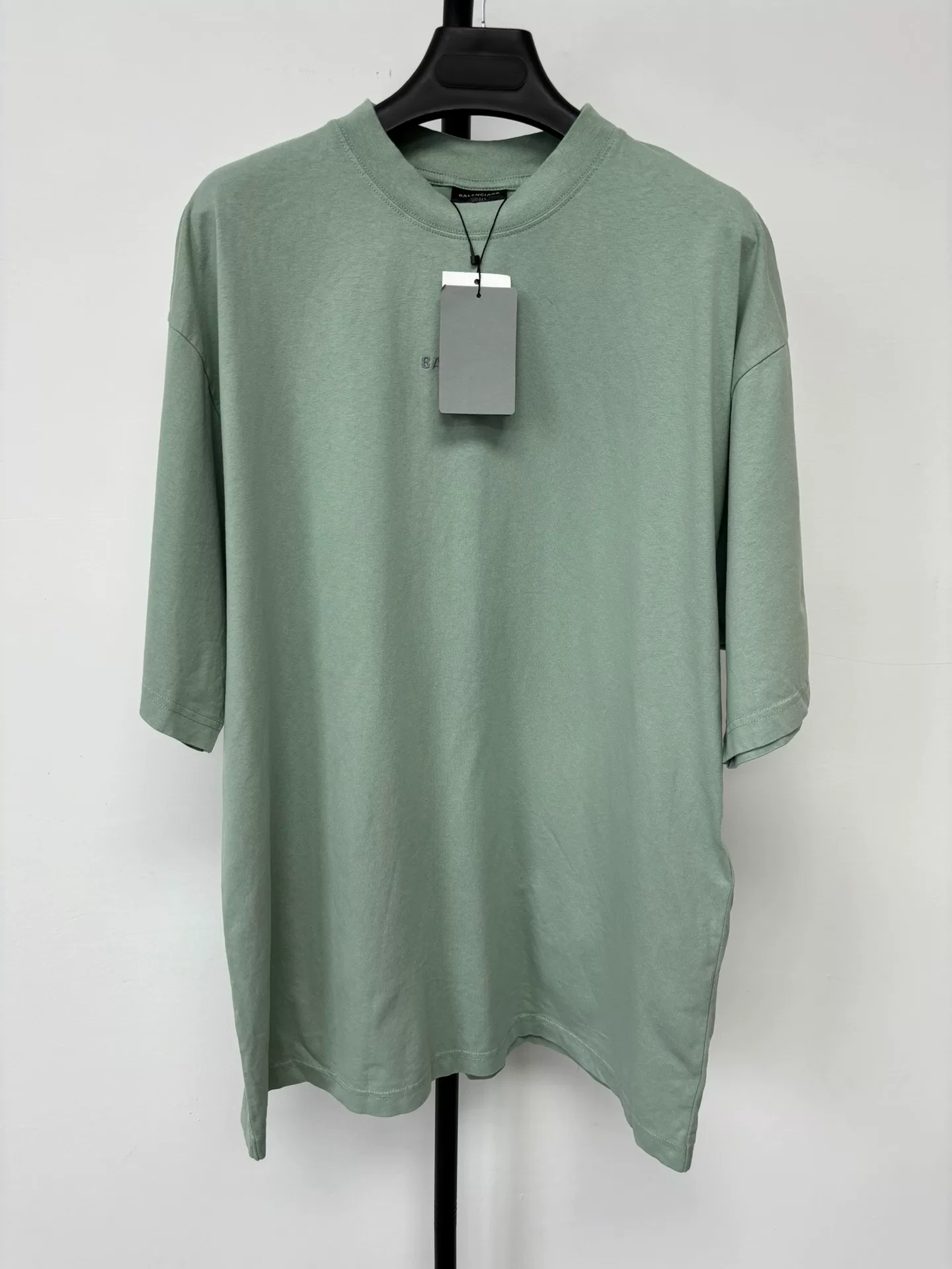 Balenciaga 25SS Mint Green Logo T-shirt — front