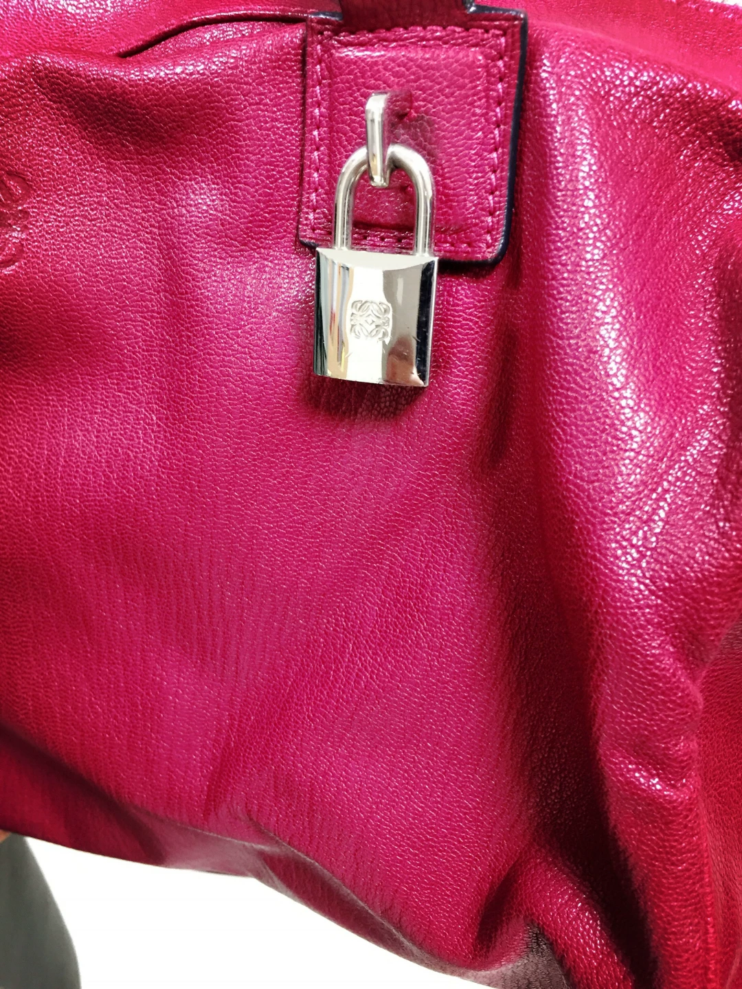 Loewe Women's Leather Tote Bag — label
