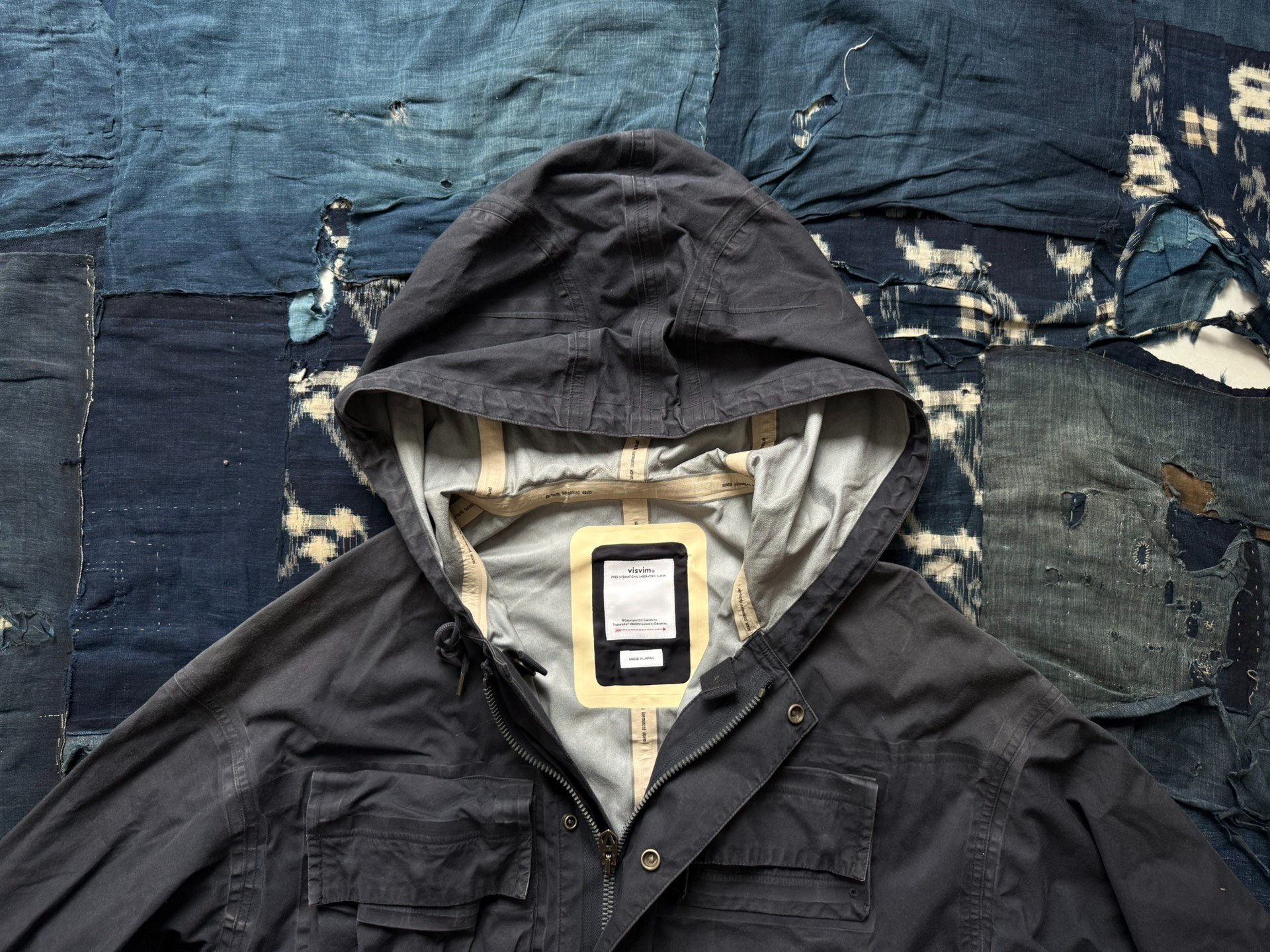 Visvim Copleston Field Parka 3L — label