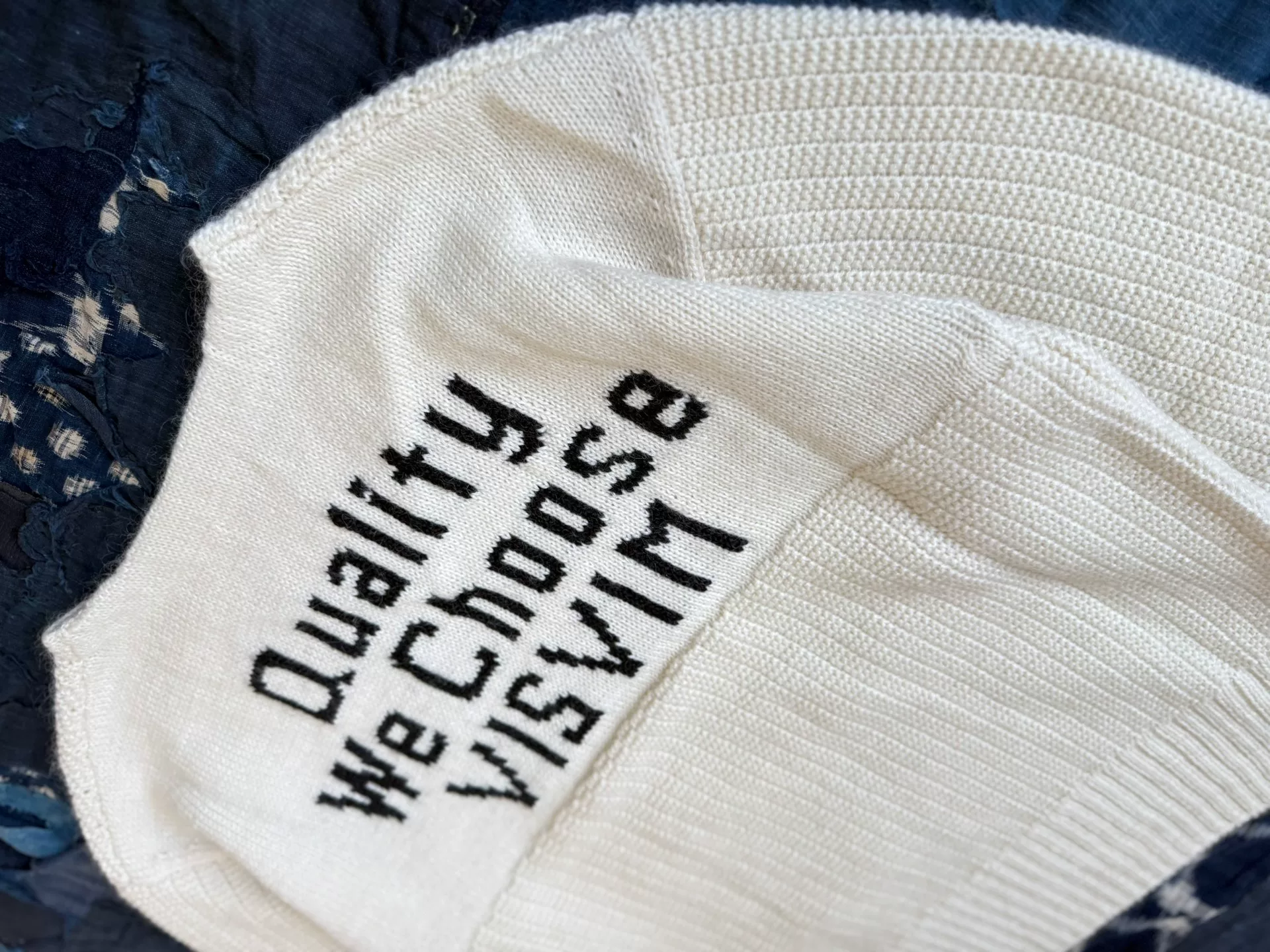 Visvim 25SS Boatneck Mohair Wool Knit — label